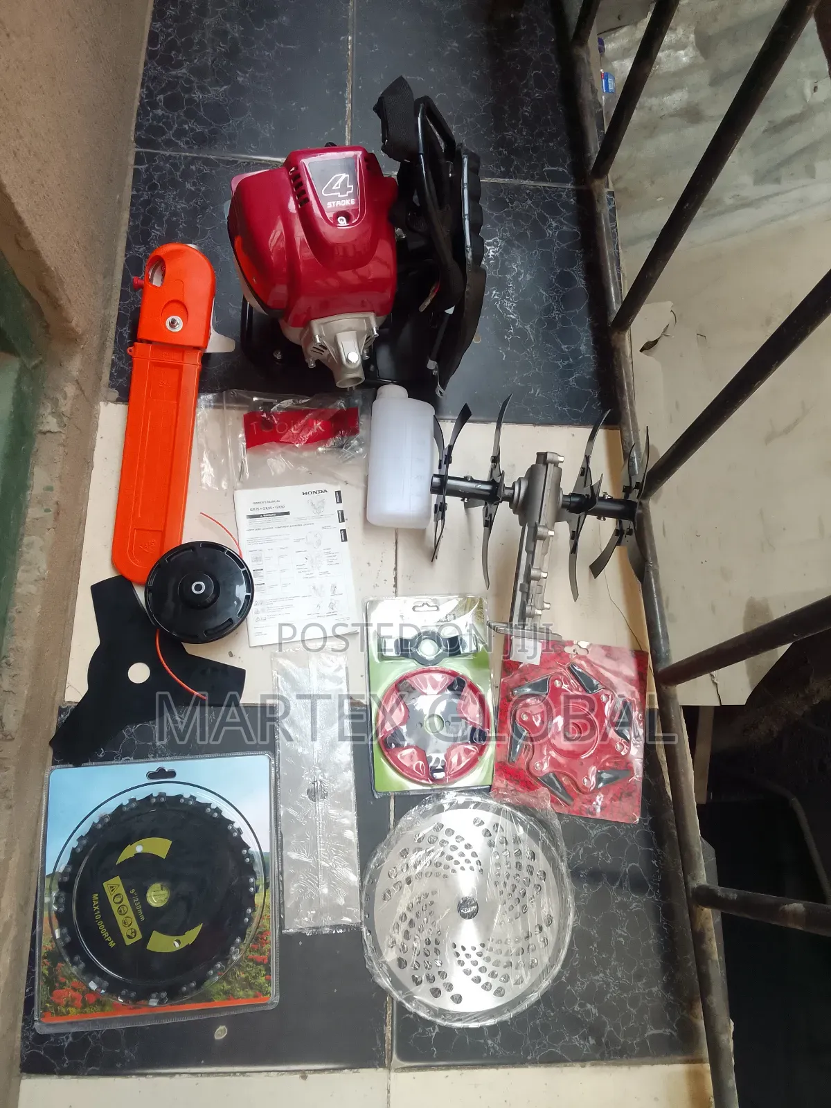 4 Stroke Back Pack Brush Cutter 9in1