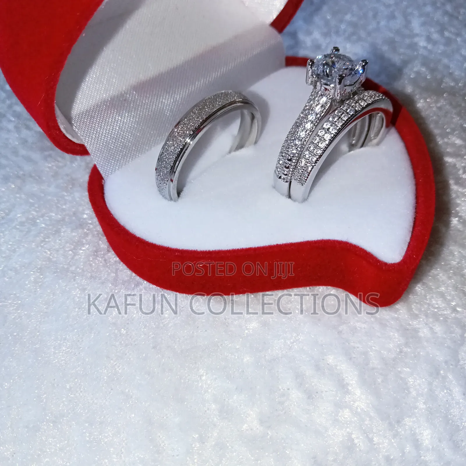High Quality Zirconia And Titanium Steel Wedding Rings Set