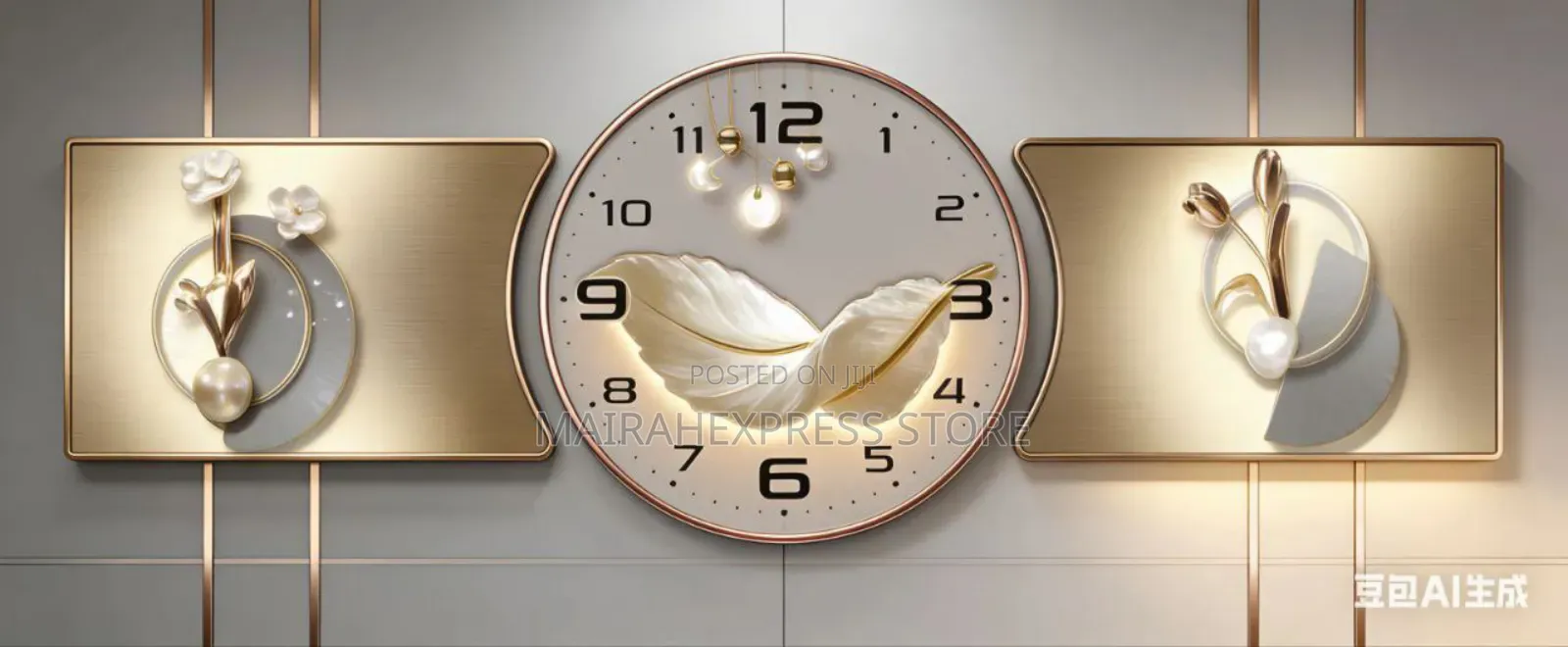 3 in 1 Frame Decor Wall Clock Ts