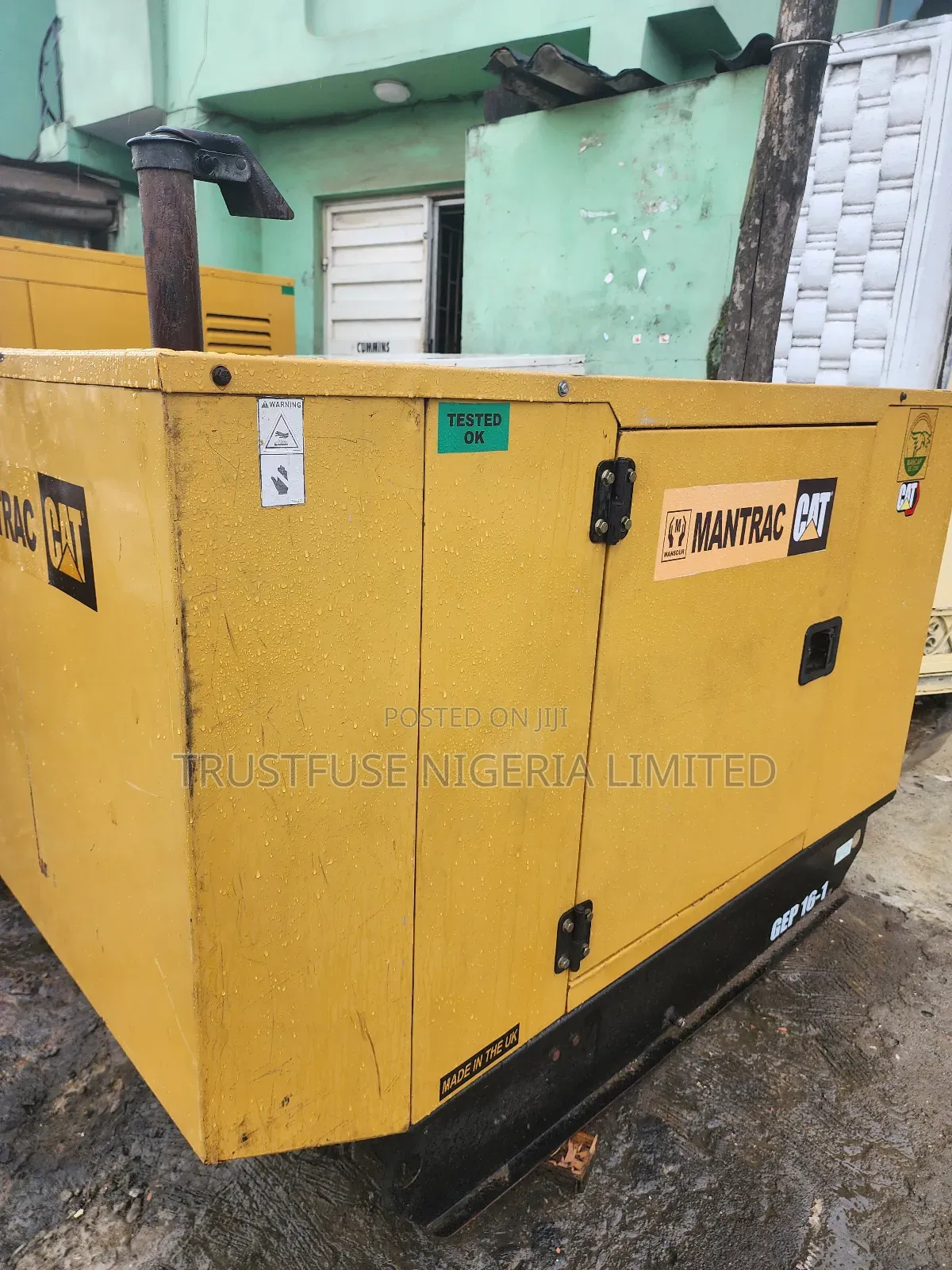 15kva Almost New Mantrac Cat 400 Series Uk Perkins Soundproof