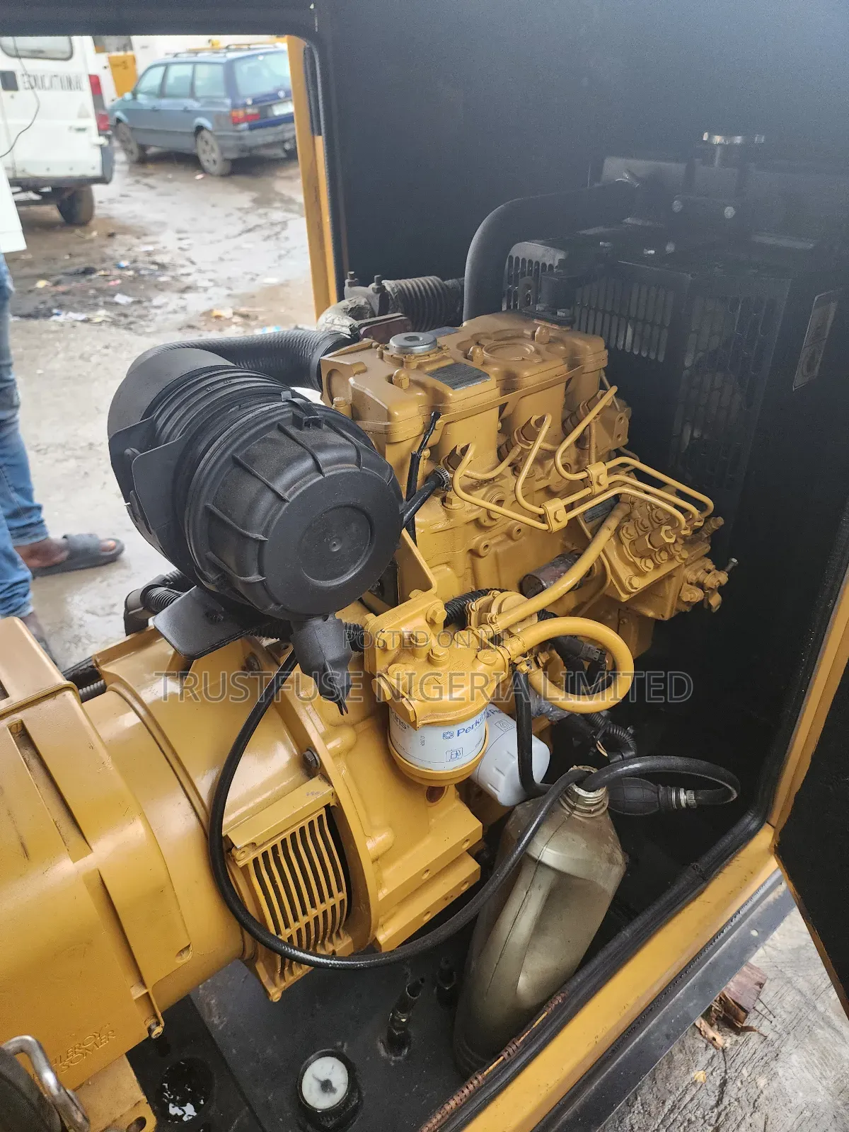 15kva Almost New Mantrac Cat 400 Series Uk Perkins Soundproof