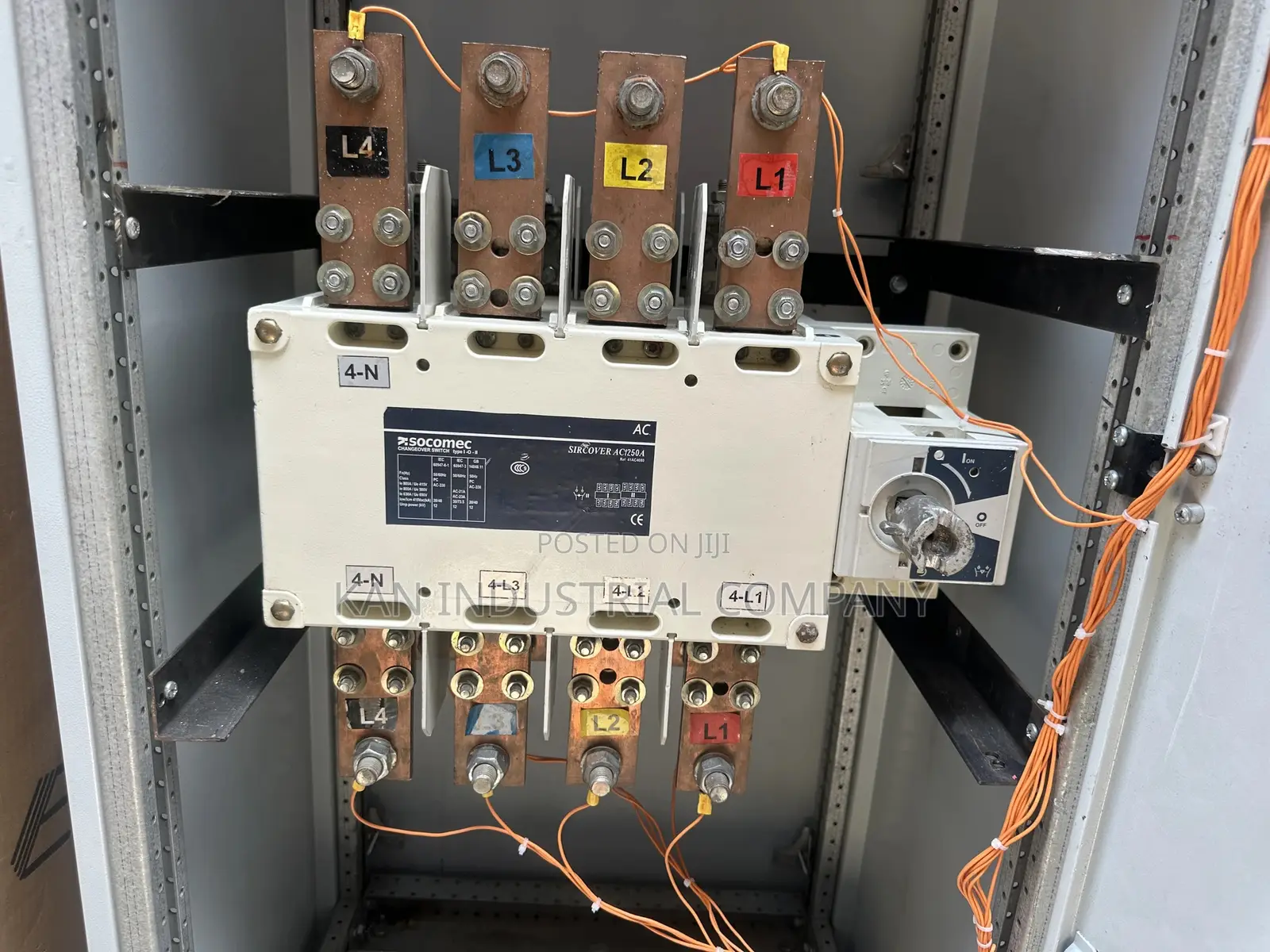 1250amps Socomec Change Over