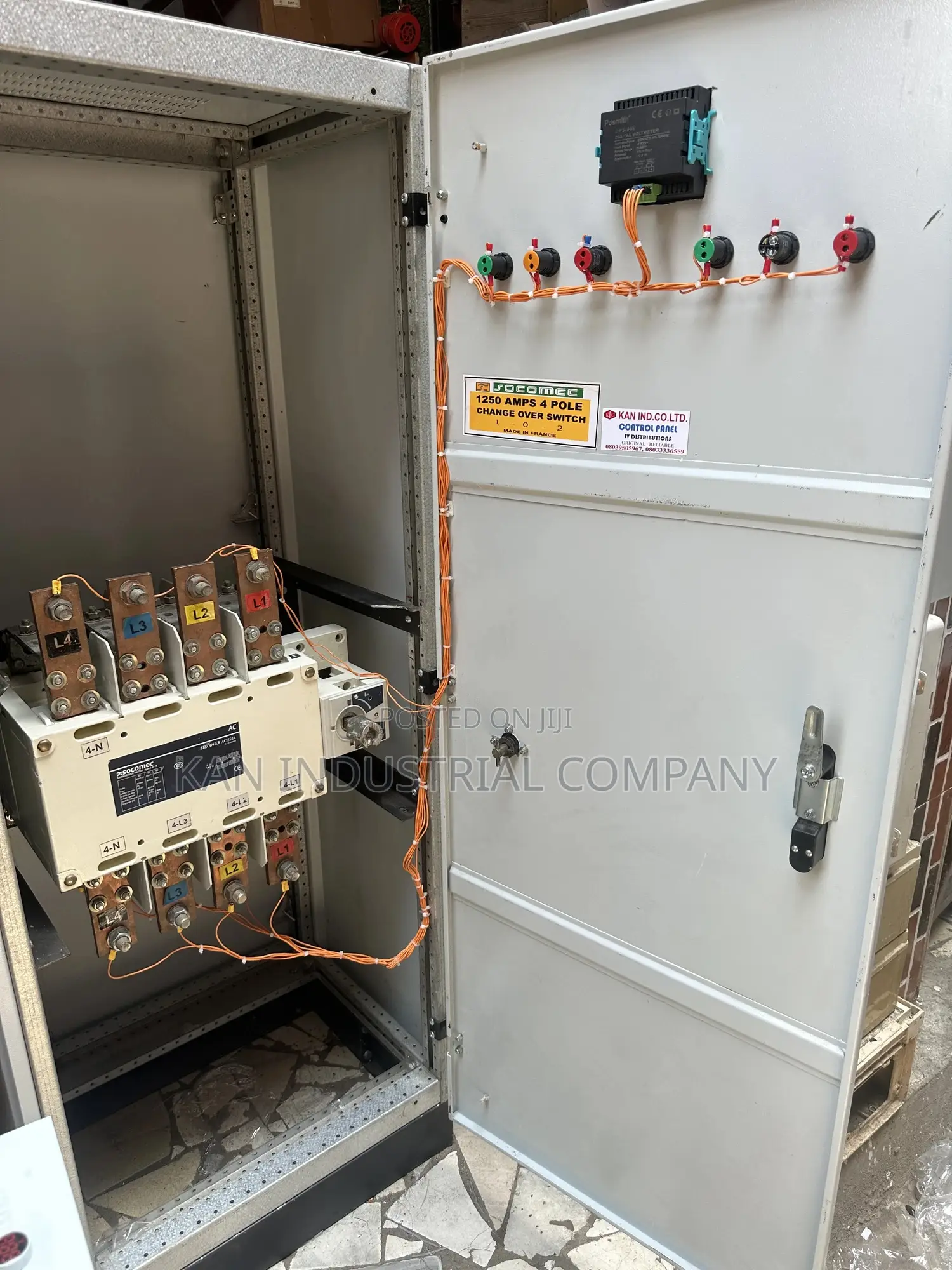 1250amps Socomec Change Over