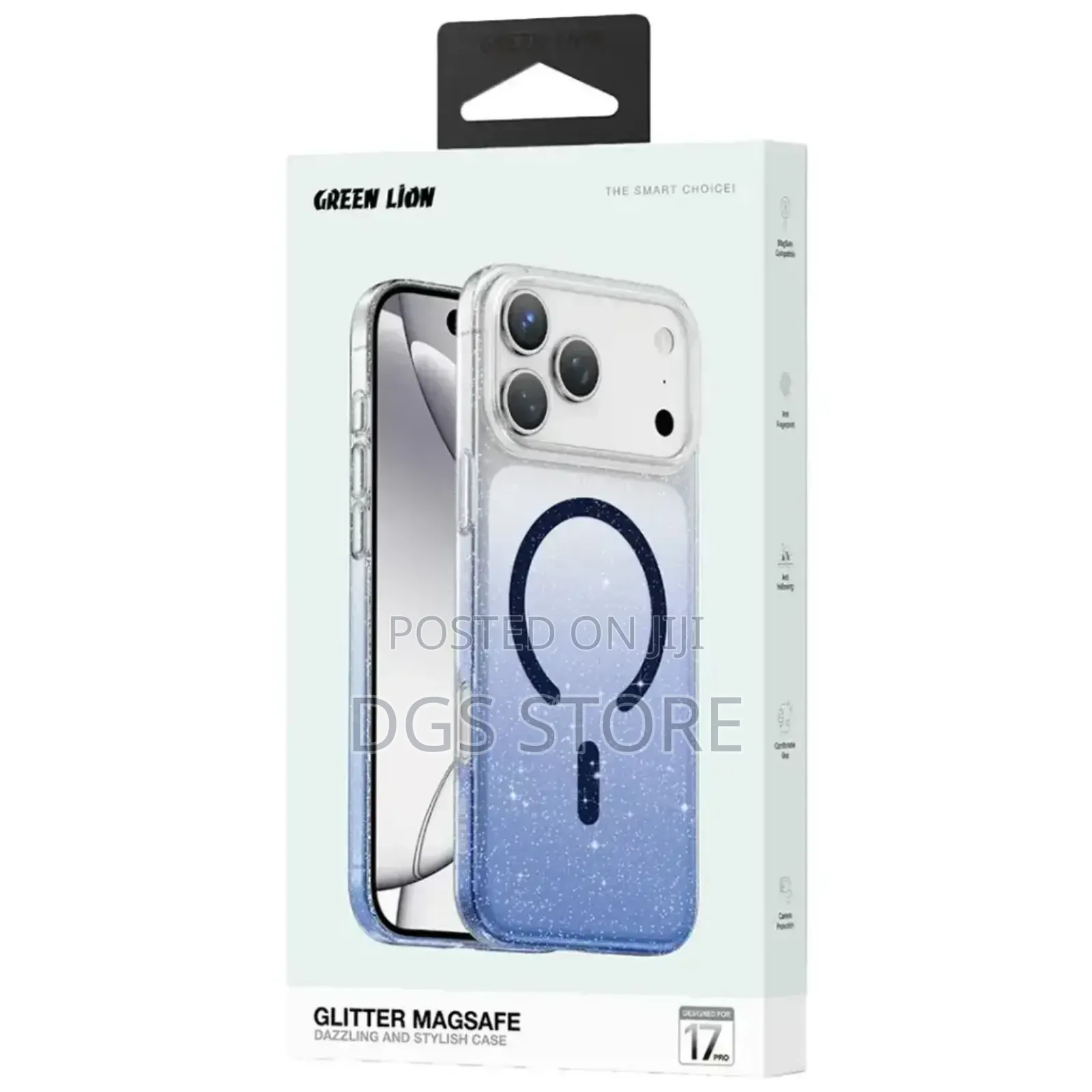 Green Lion Glitter Magsafe for iPhone 17 Pro Max