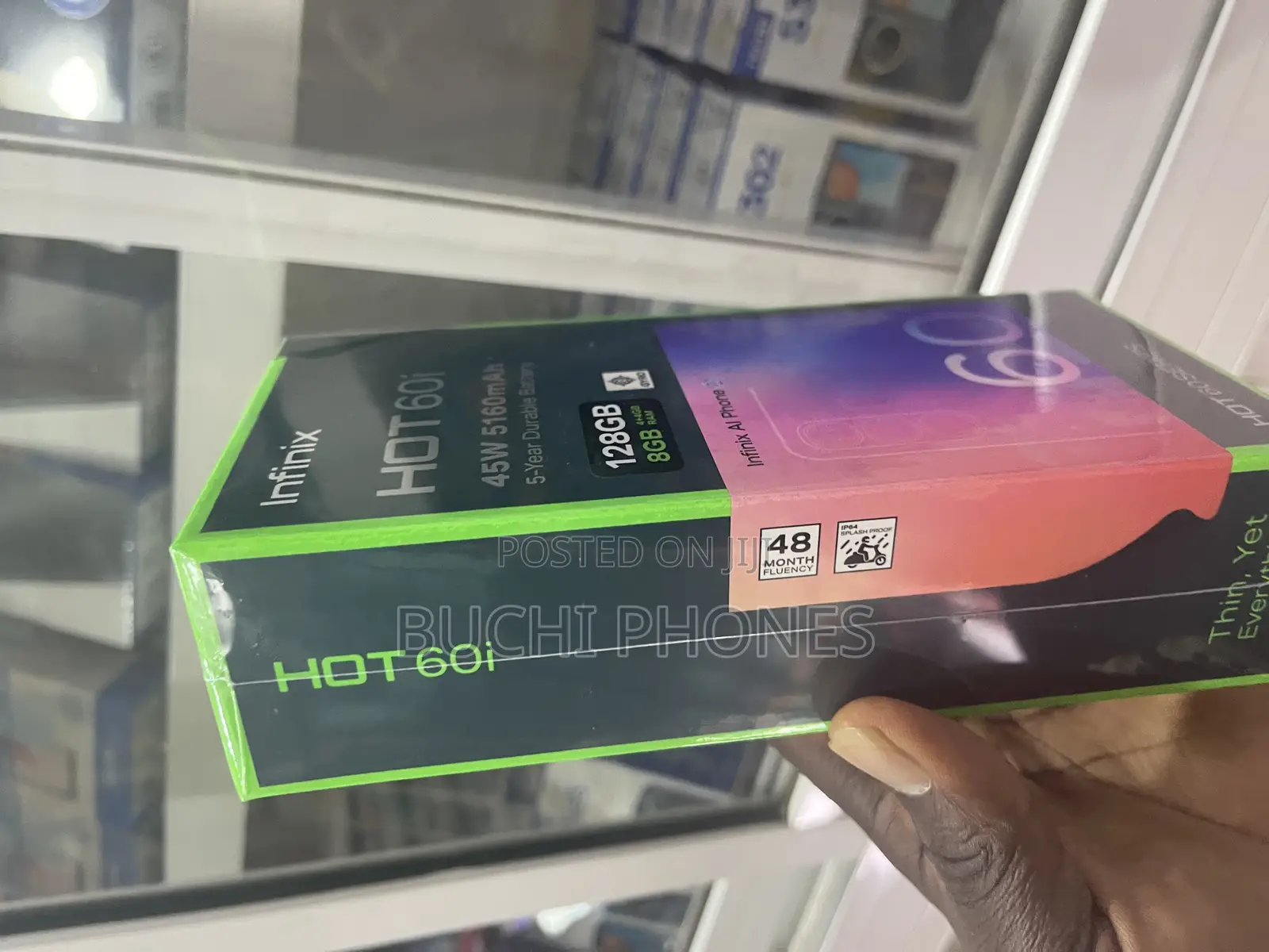 New Infinix Hot 60i 128 GB Black