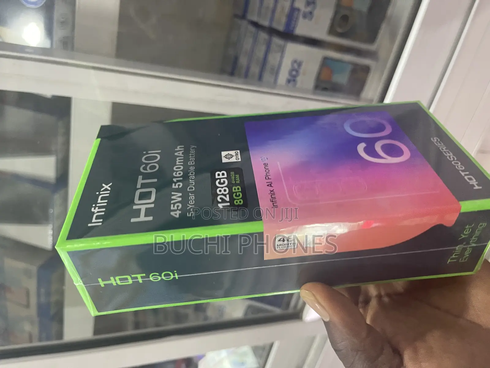 New Infinix Hot 60i 128 GB Black