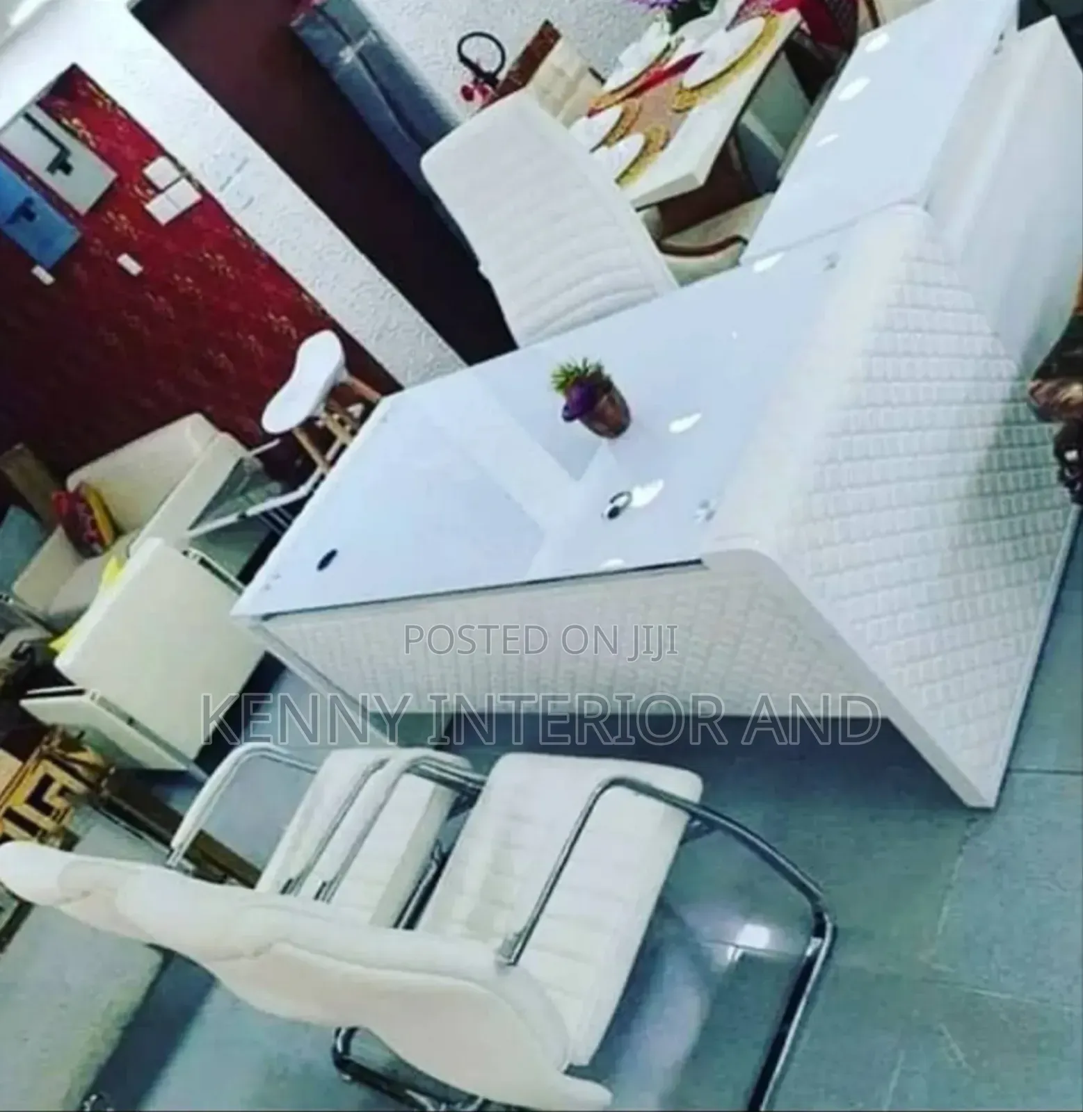 White 1.6 Meter Office Table