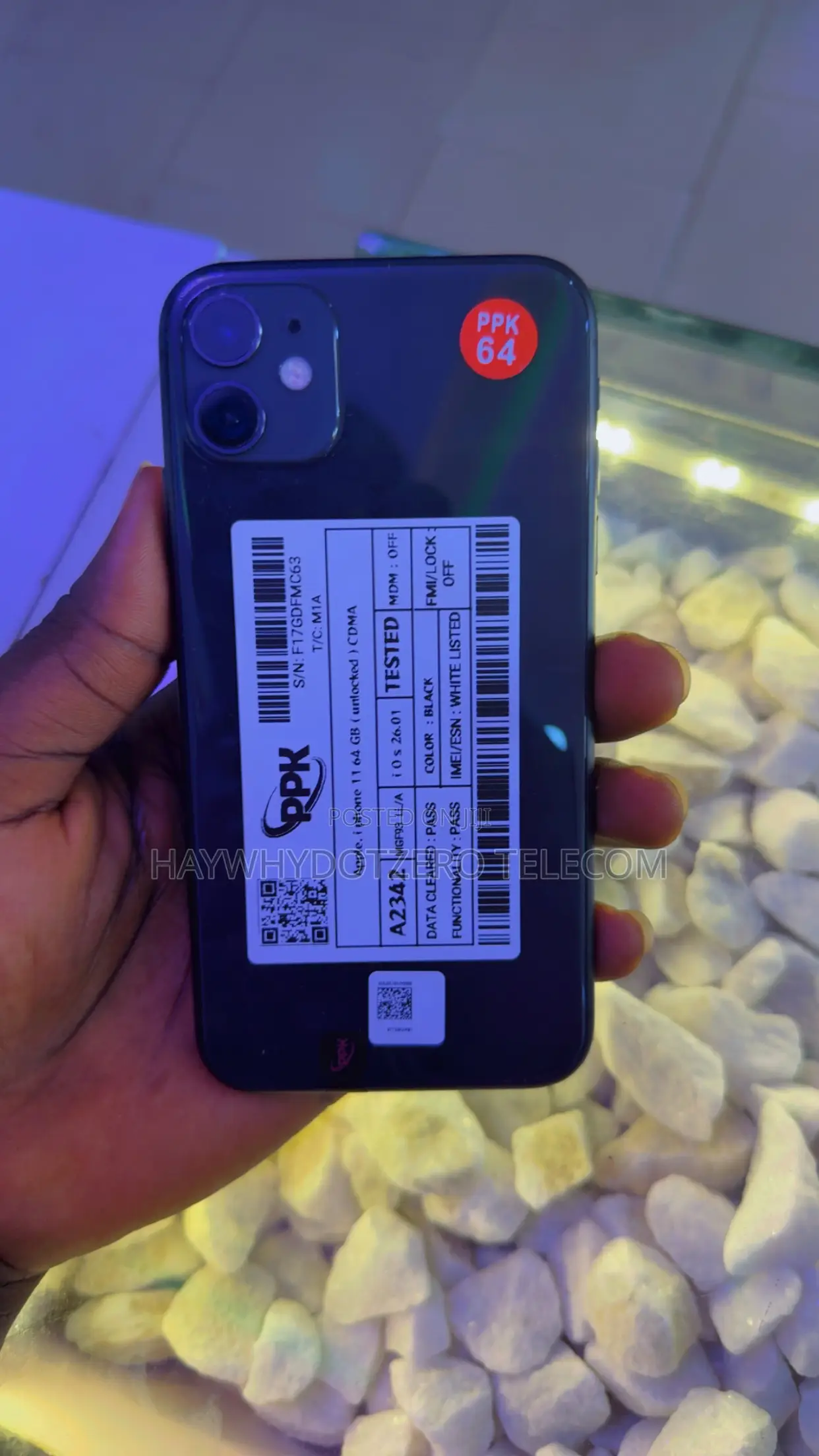 New Apple iPhone 11 64 GB Black