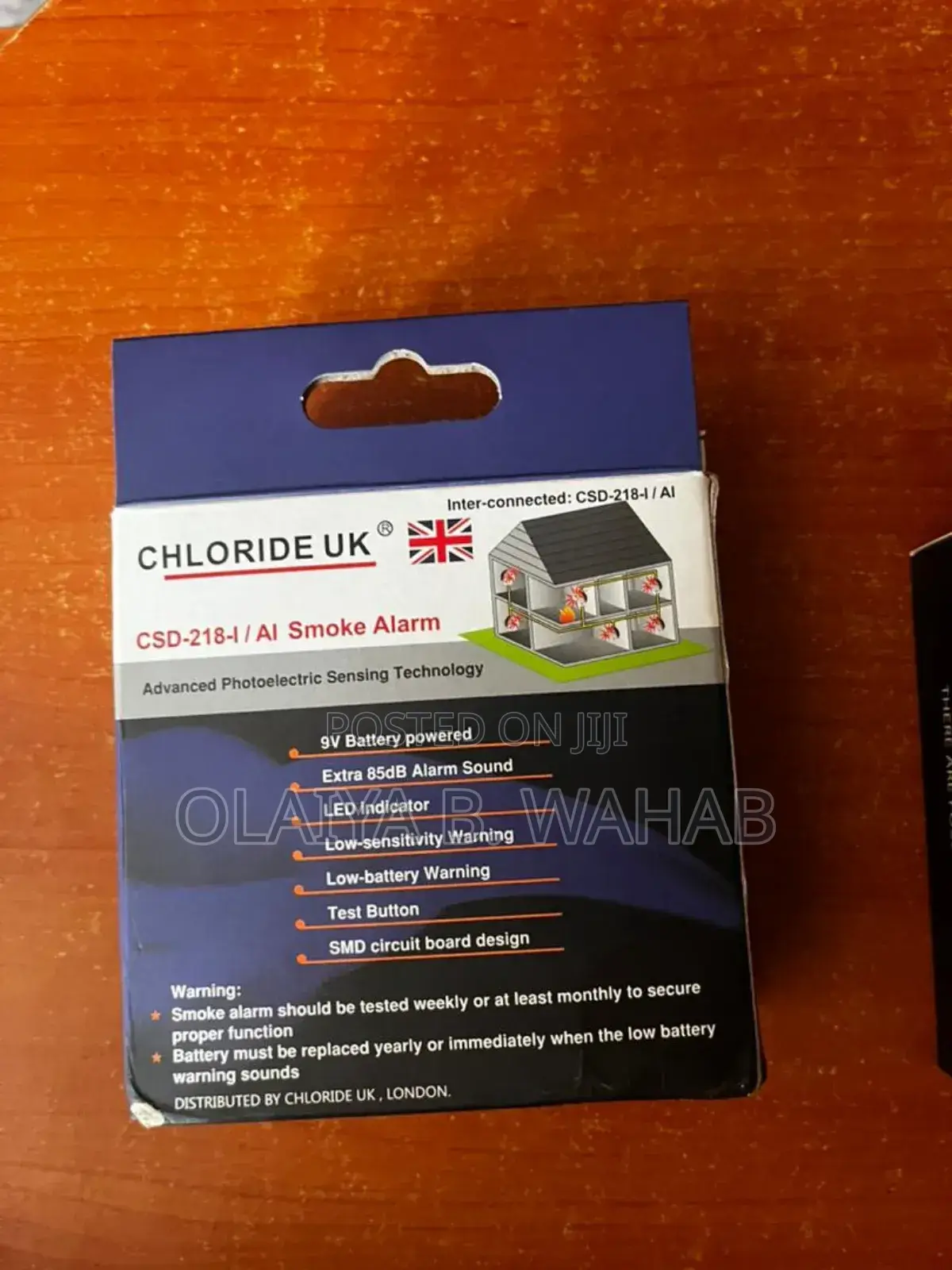 Chloride Uk Csd-218 Photoelectric Smoke Alarm