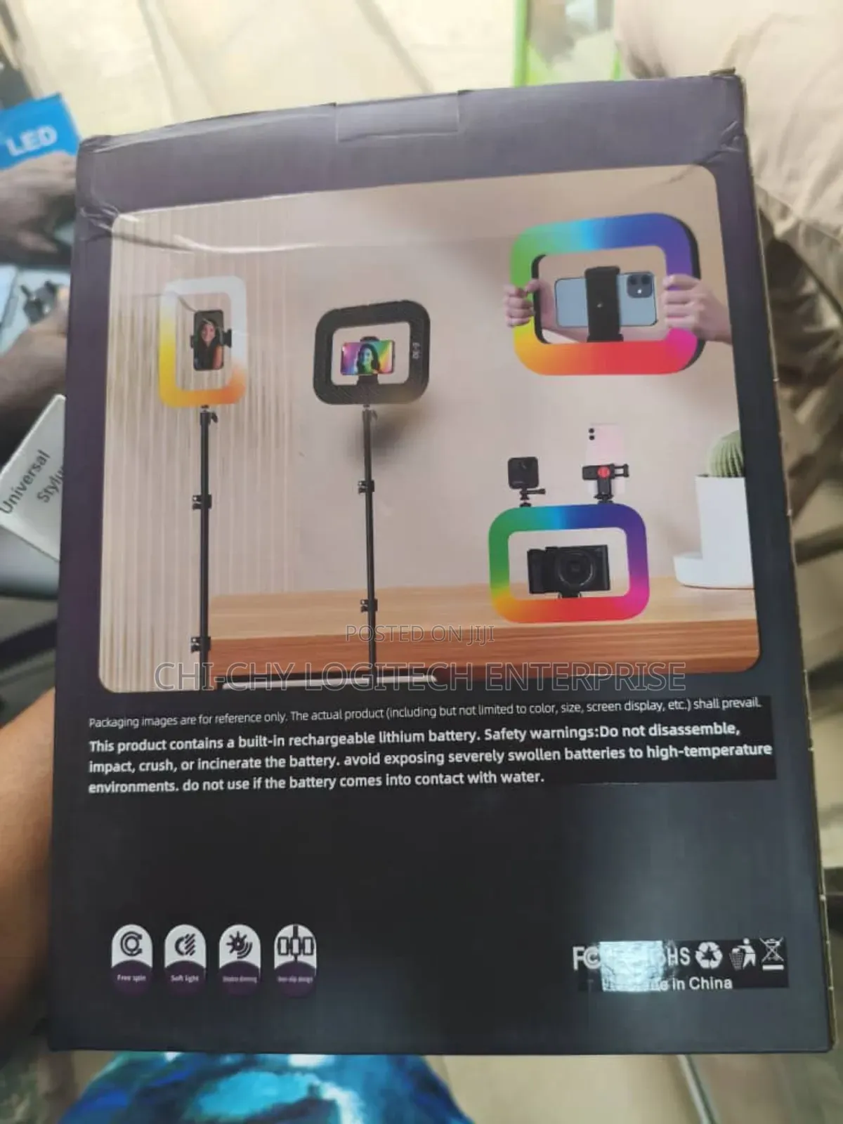 E-30 RGB Mobile Phone Camera Fill Light With Adjustable Colors
