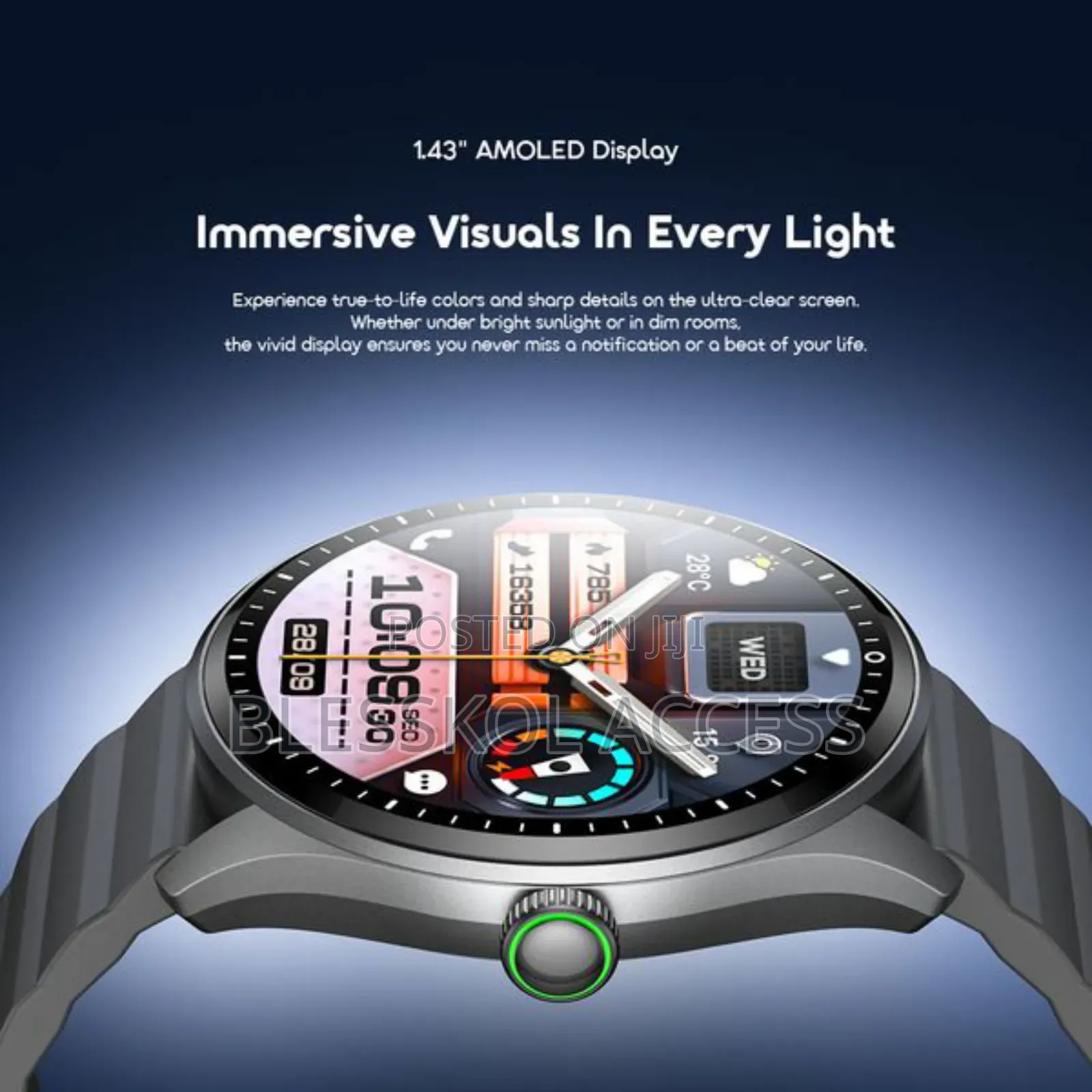 Oraimo Watch Nova 2r Lite 1.43" Amoled 30-Day Standby Smart Watch