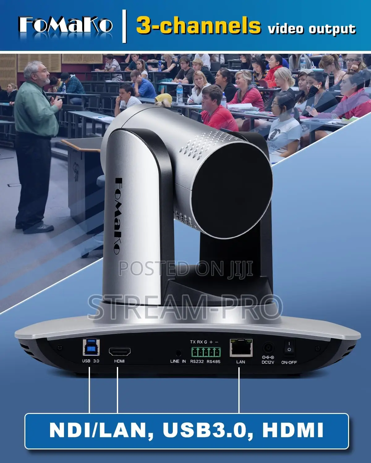 Fomako Ndi Camera Ai Auto Tracking Hdmi PTZ Camera 20x