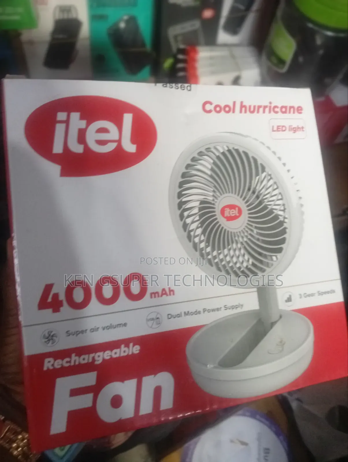 Itel Rechargeable Fan