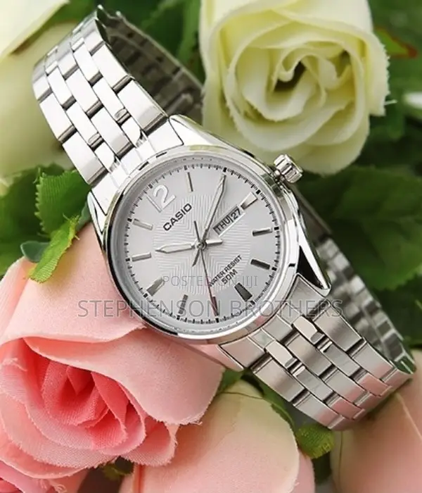 Casio LTP-1335d-7avdf Silver Stainless Steel Strap Watch for Women