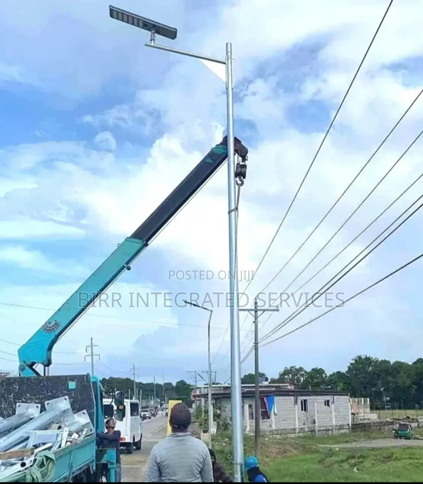 Solar Streetlight Poles For Community Project , 1000+ Poles Delivery