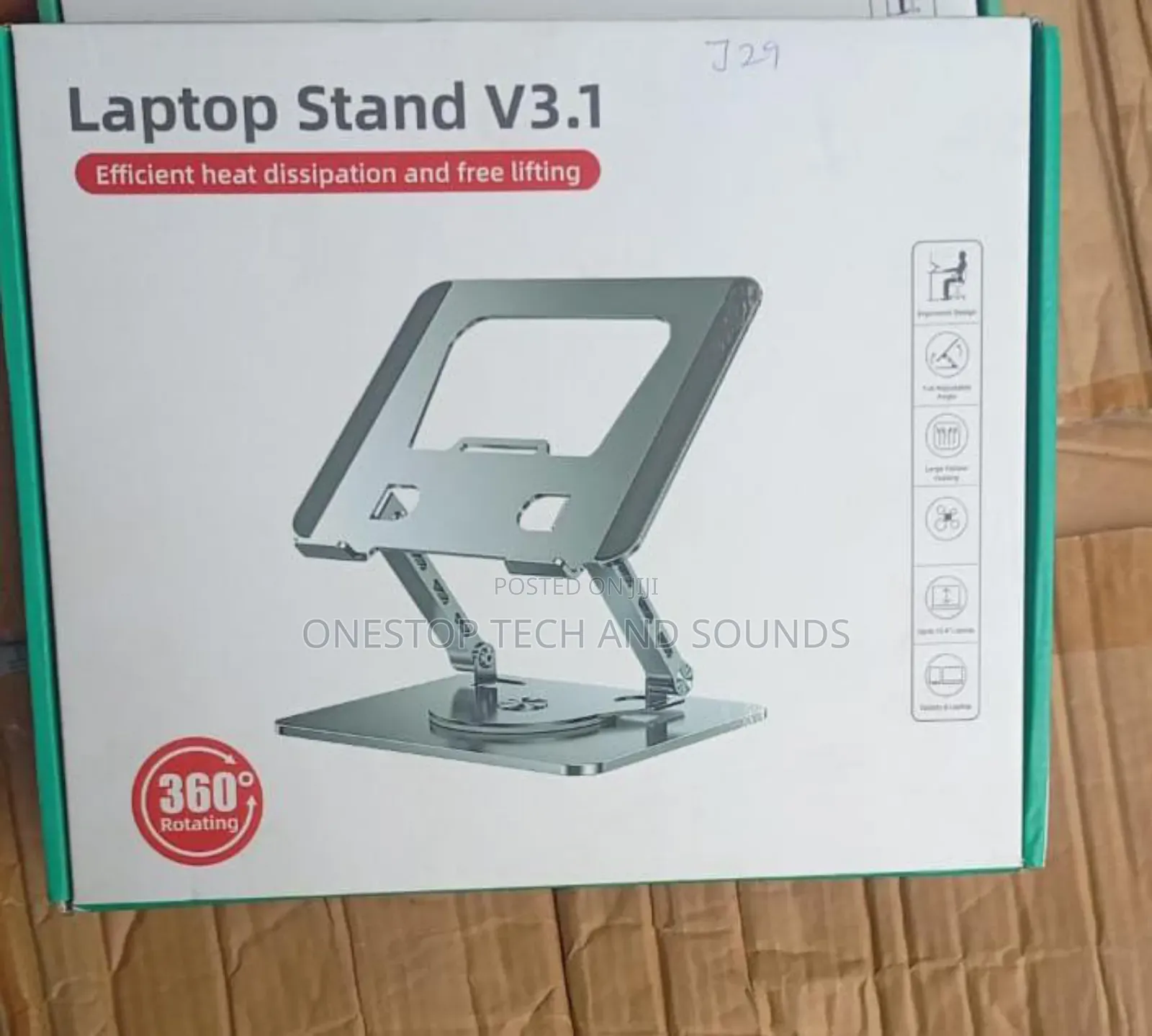 J29 Adjustable Ergonomic Laptop Stand