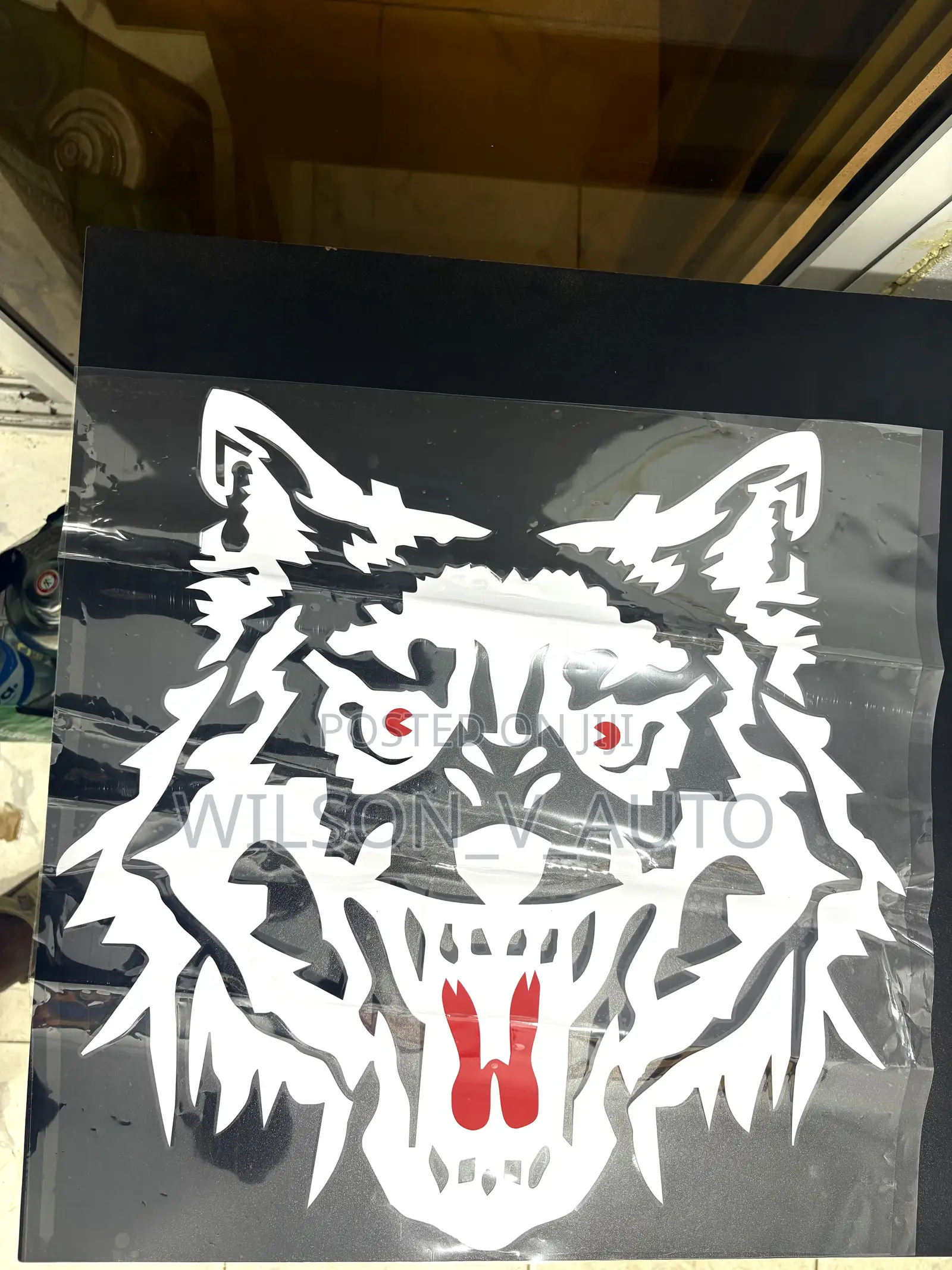 Wolf Head Car Sticker