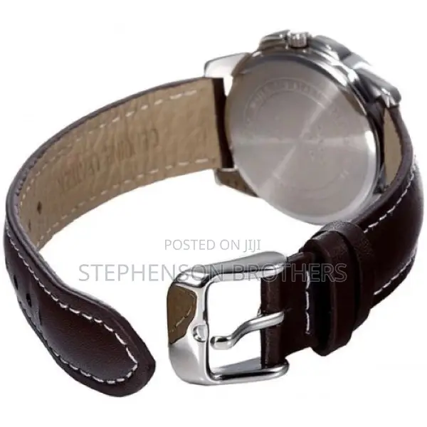 Casio Mtp1314l-7a Easy-to-Read Brown Genuine Leather Band Watch