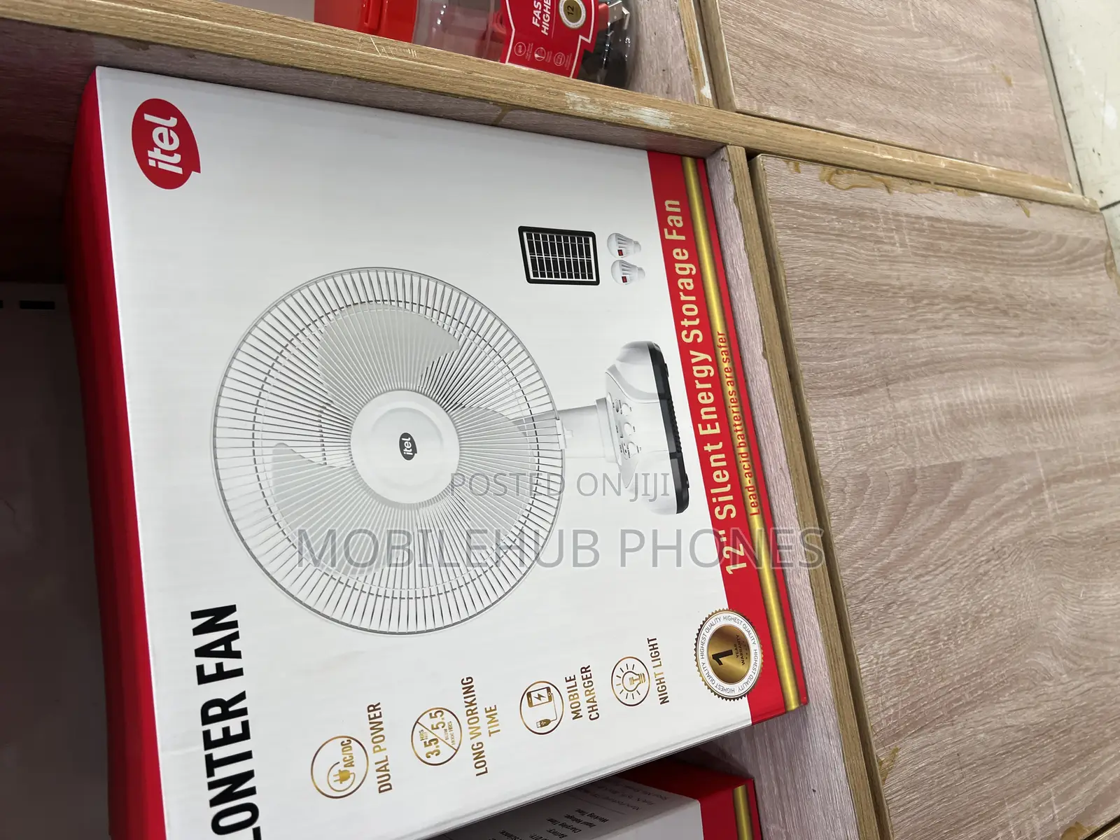 Itel Rechargeable Solar Fan