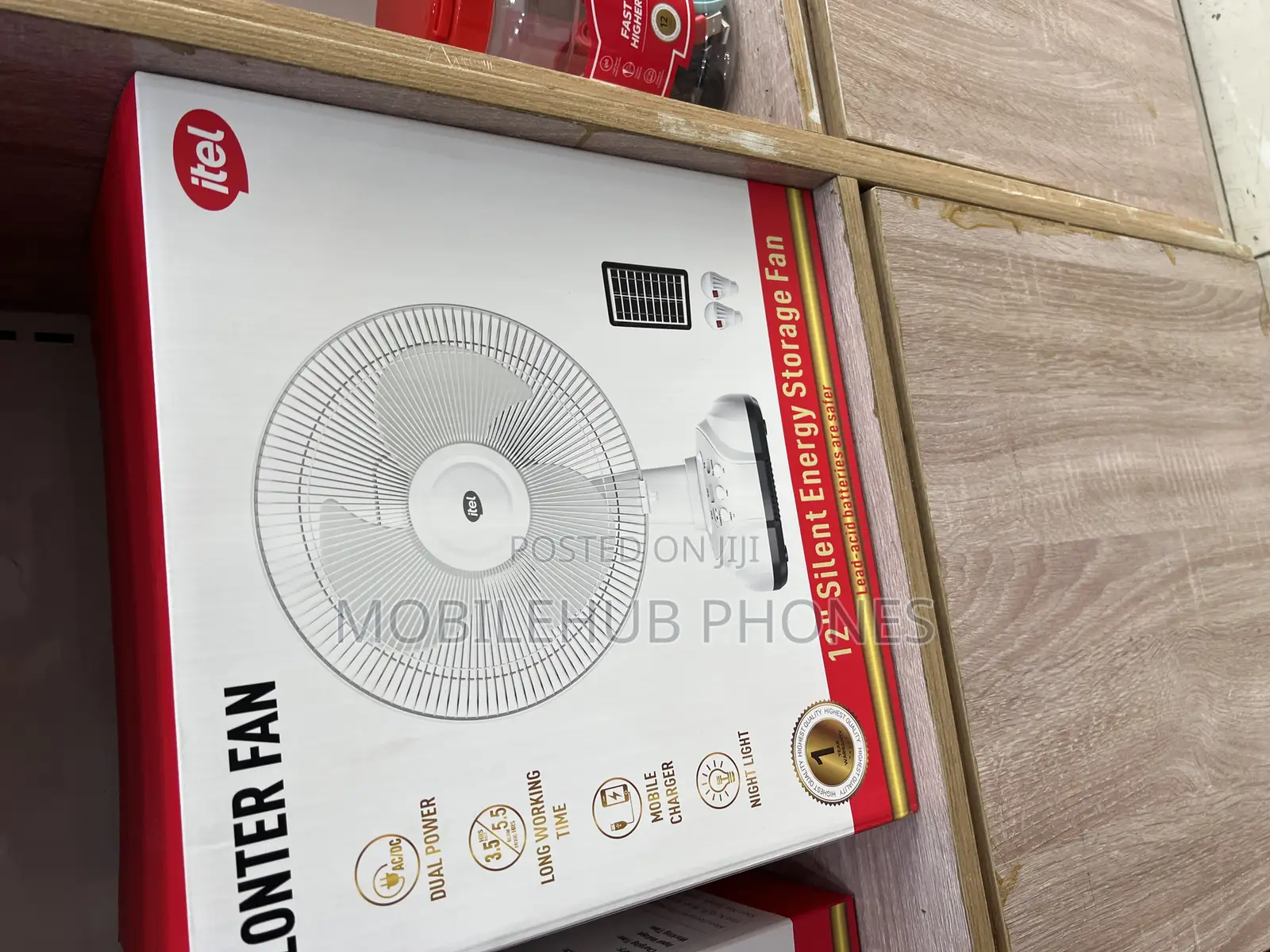 Itel Rechargeable Solar Fan