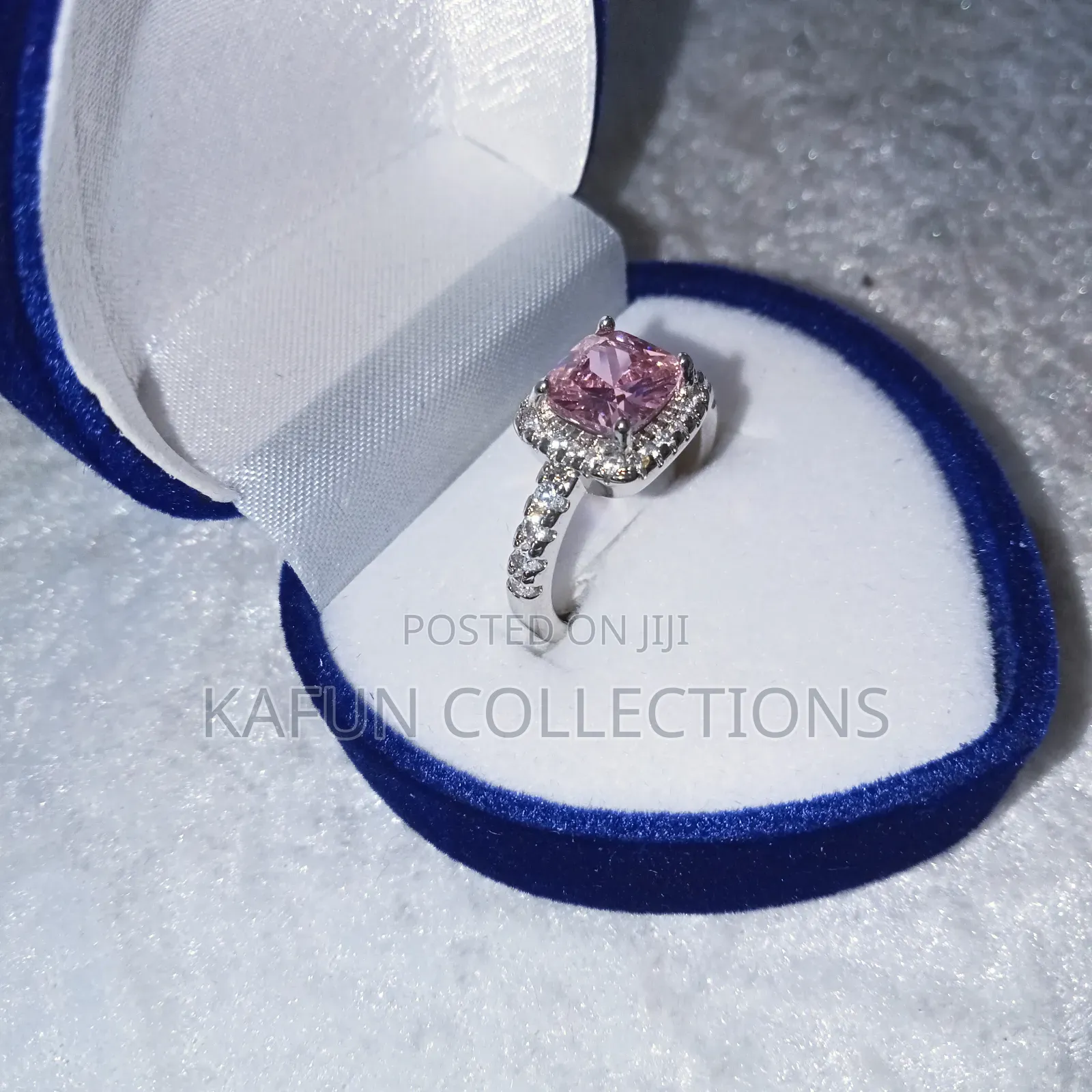 Pink Stoned Adjustable Proposal Ring