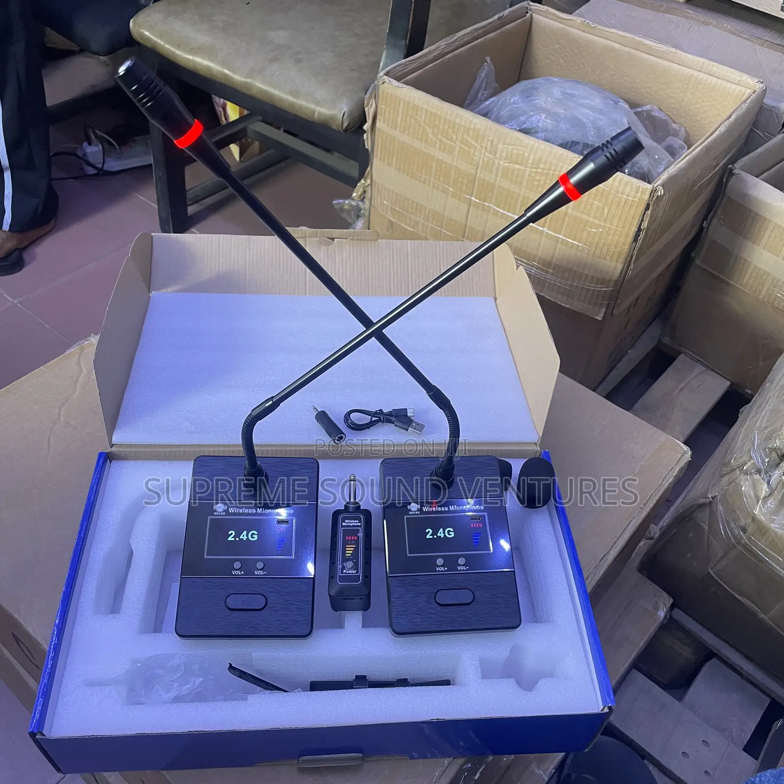 Ssv-k5 Double Wireless Conference Microphone