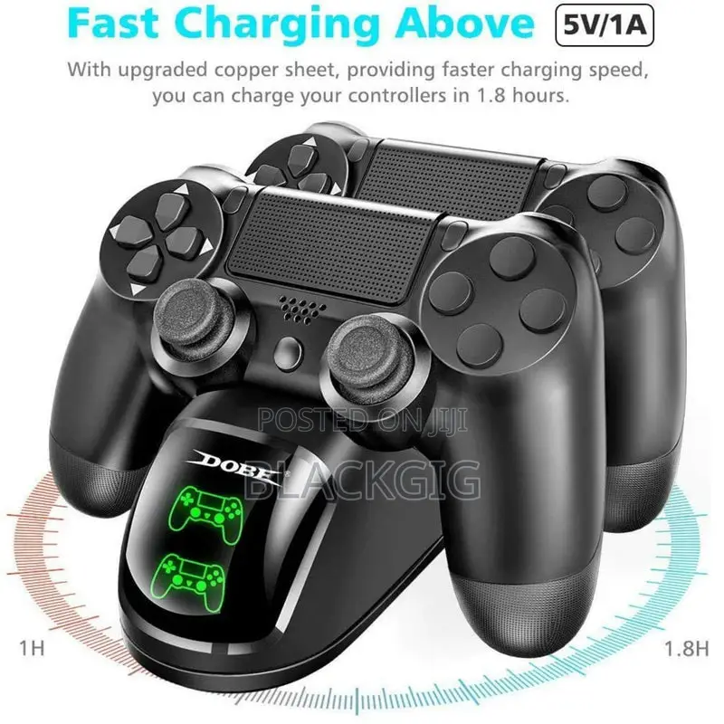 Ps4 Pad Charger Ps4 Charging Dock Dual Docking Station for Playstation