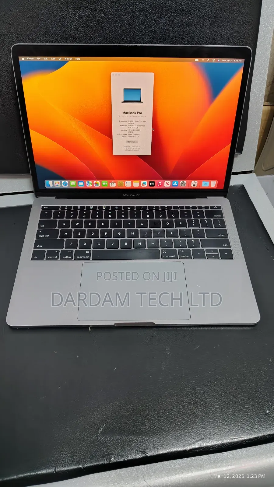 Laptop Apple MacBook Pro 2017 16GB Intel Core i5 SSD 256GB