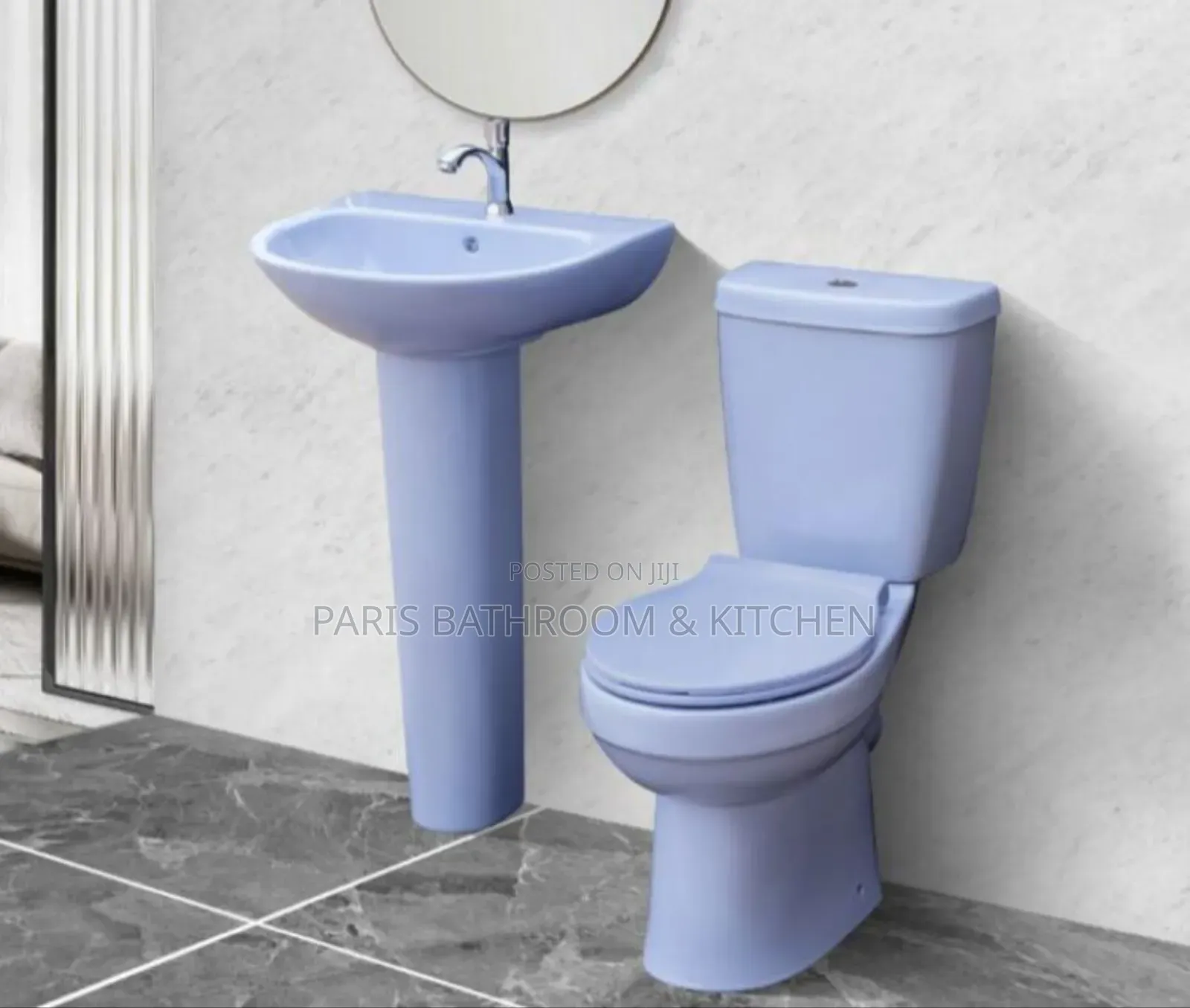 Cornflower Blue Pedestal Suite