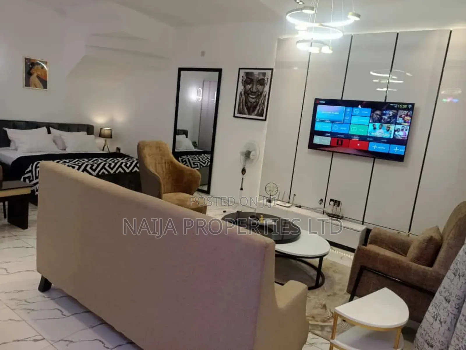 Furnished Studio Apartment in Osapa London for rent