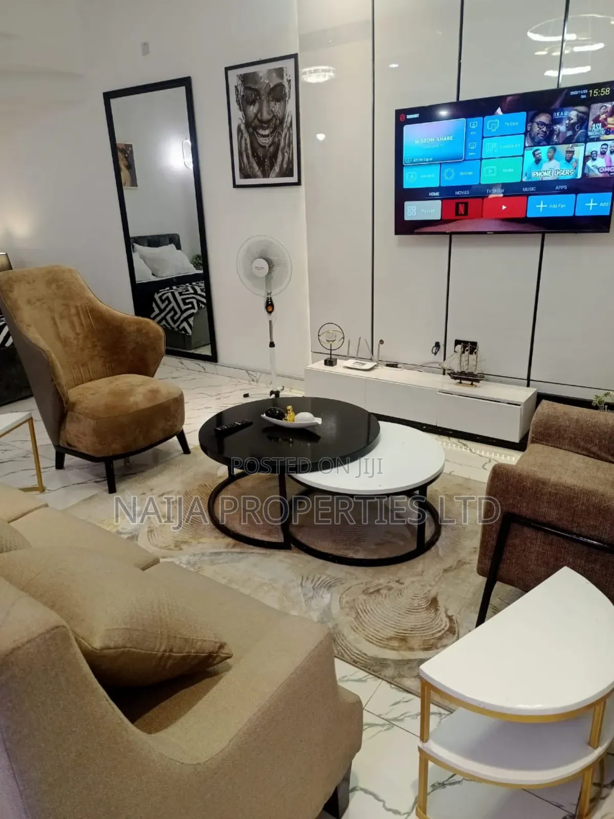 Furnished Studio Apartment in Osapa London for rent