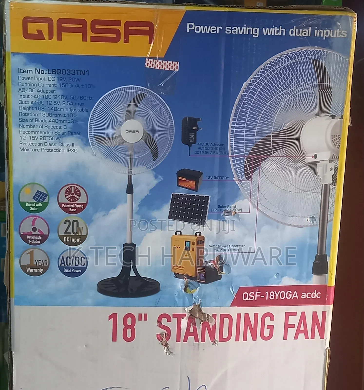 20w Qasa 18 Inches Yoga Acdc Fan