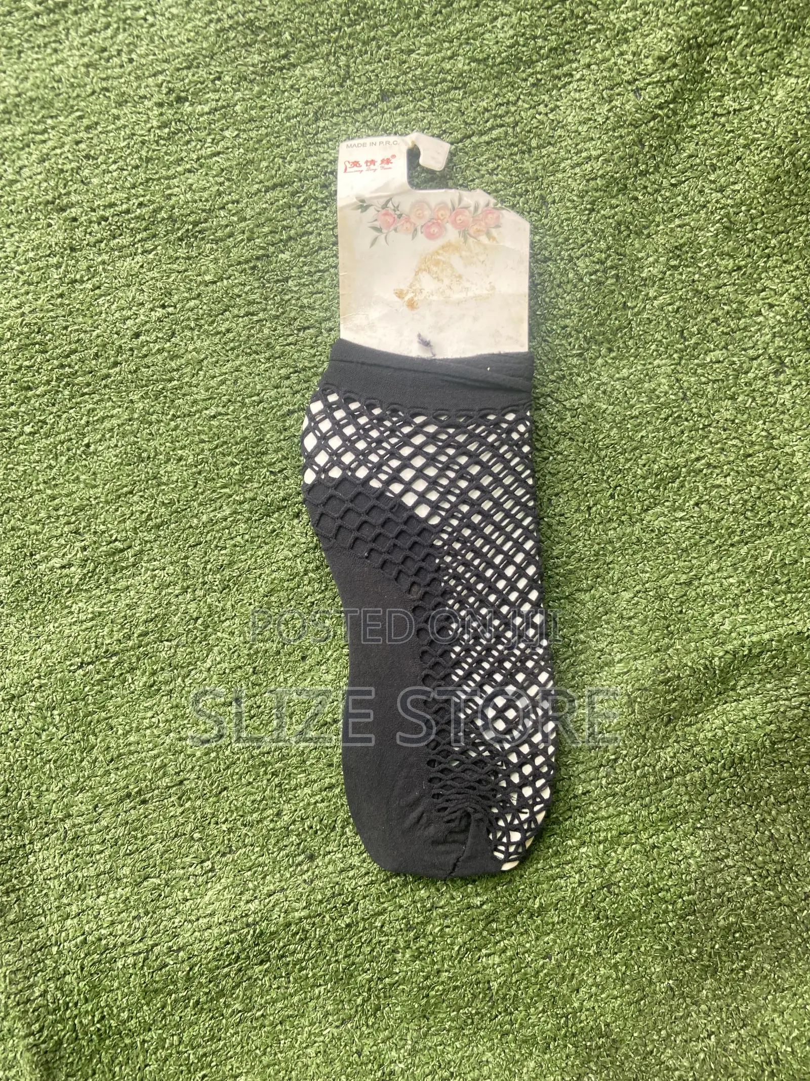 Black Fishnet Ankle Socks