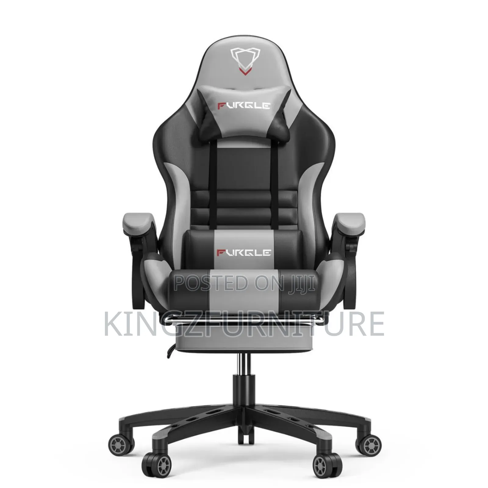 Furgle Gaming and Relaxation Leather Chair With a Leg Rest,