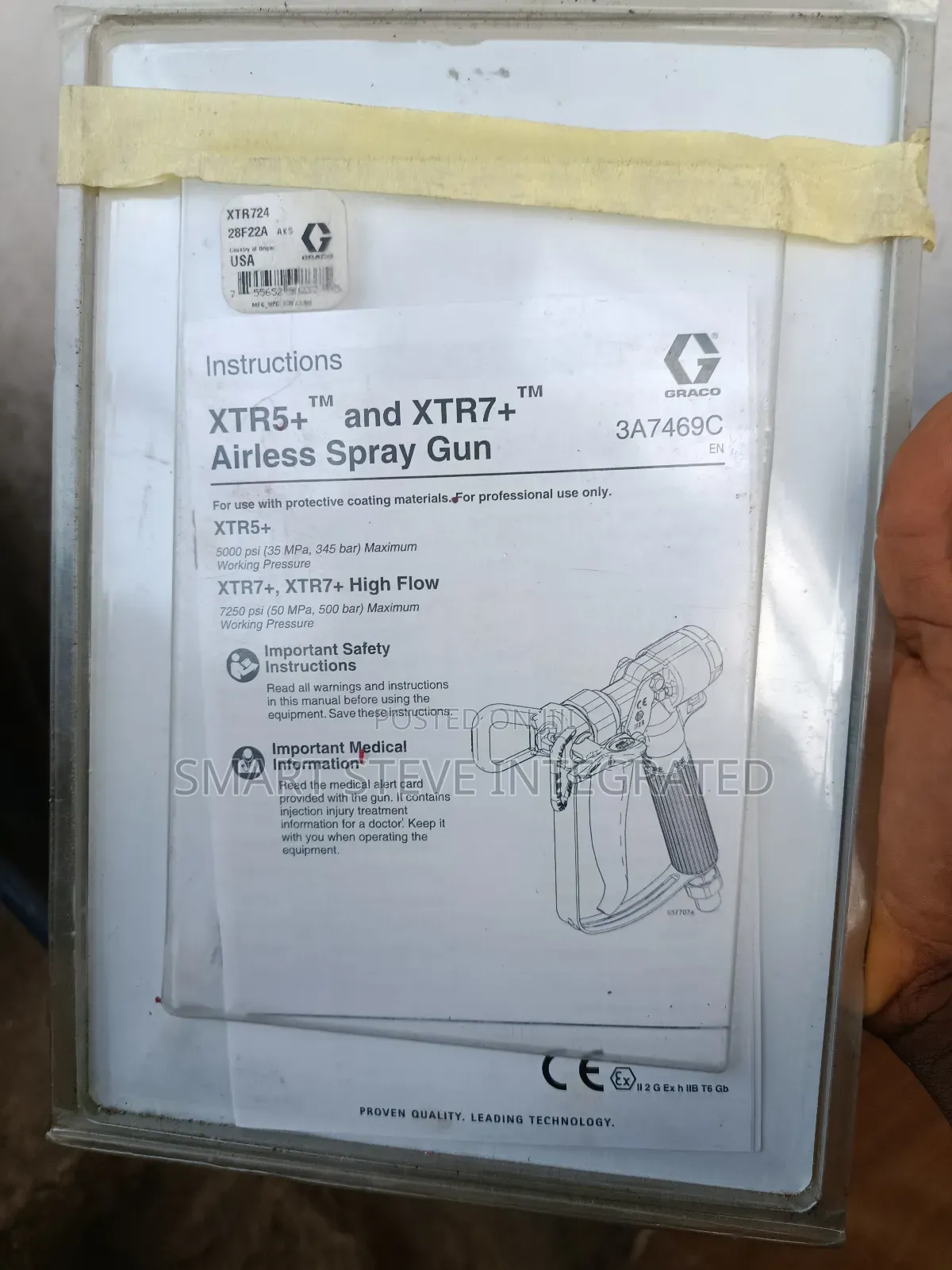 Original Graco Xtr7+ Airless Spray Gun