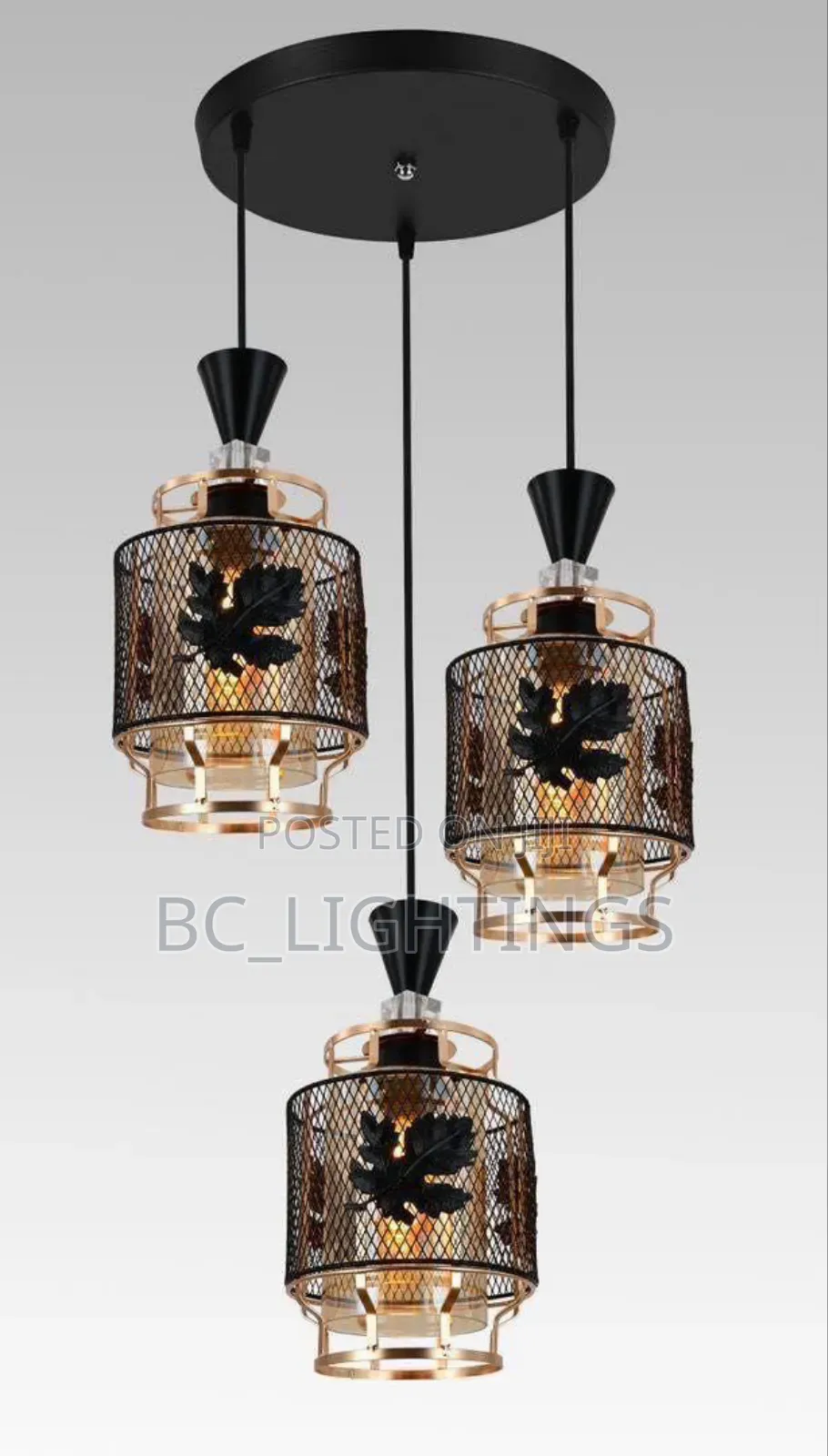 3 In 1 Dropping Iron Pendant Light
