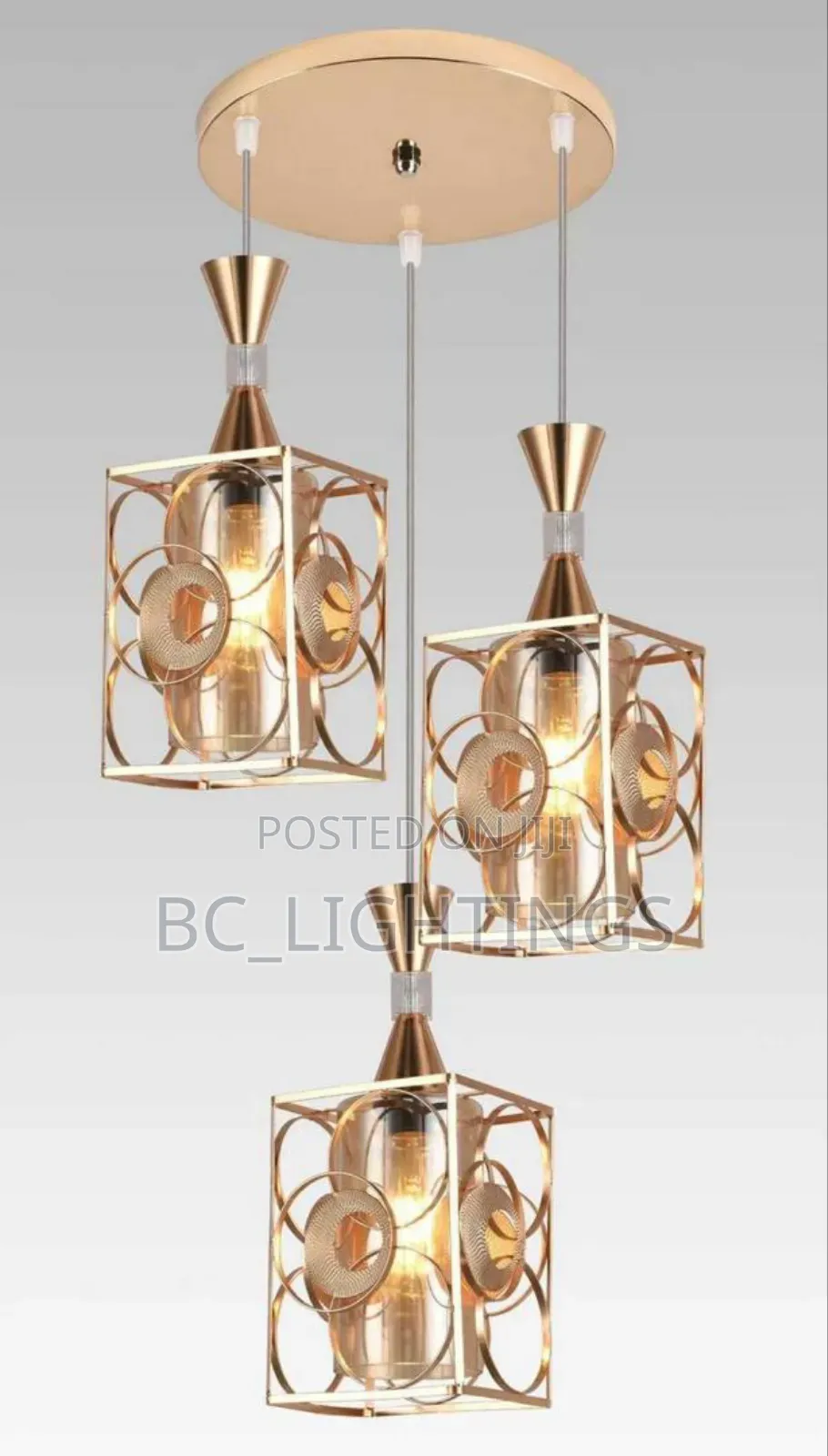 3 In 1 Dropping Iron Pendant Light