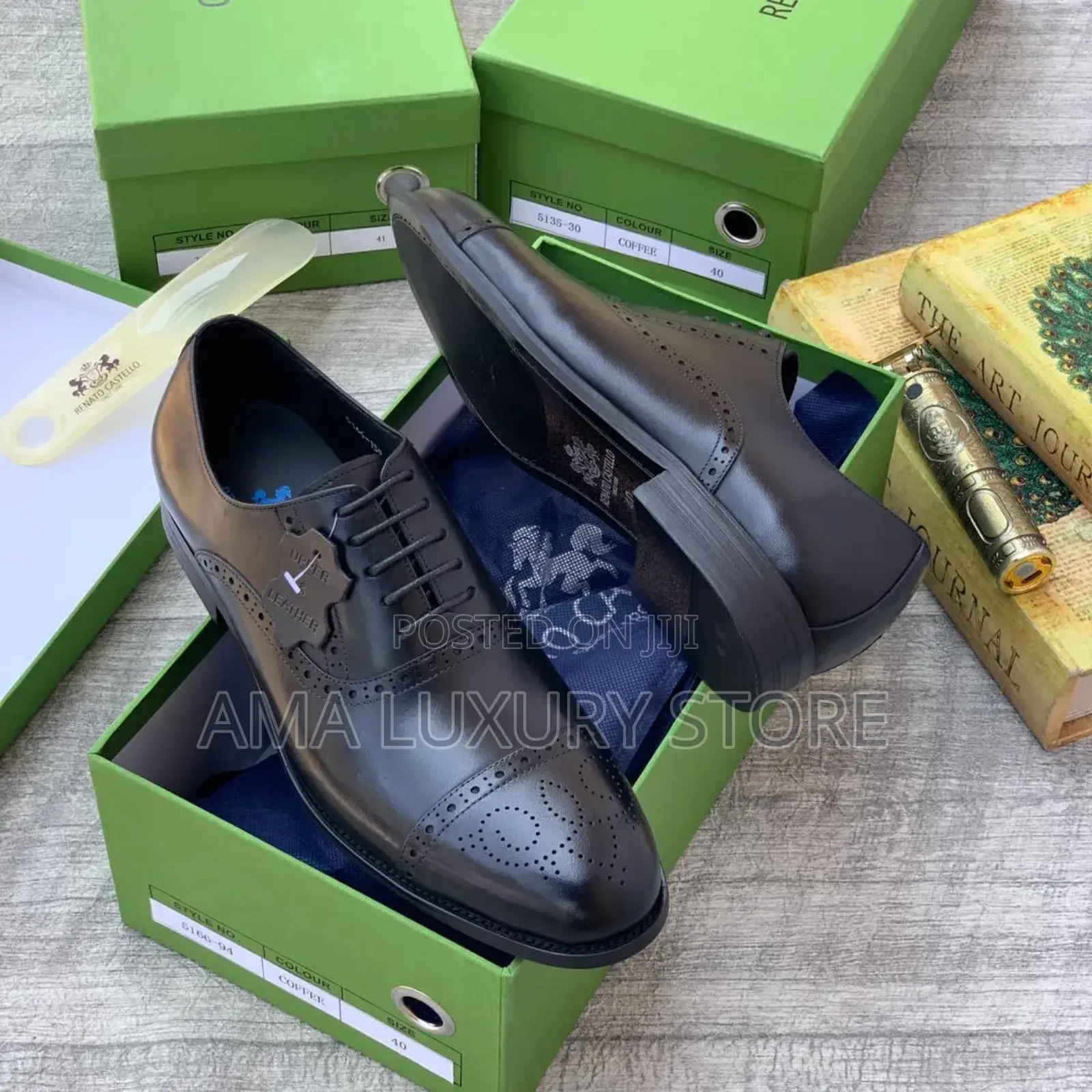 Retano Castello Genuine Leather Luxury Men's Designer Shoes