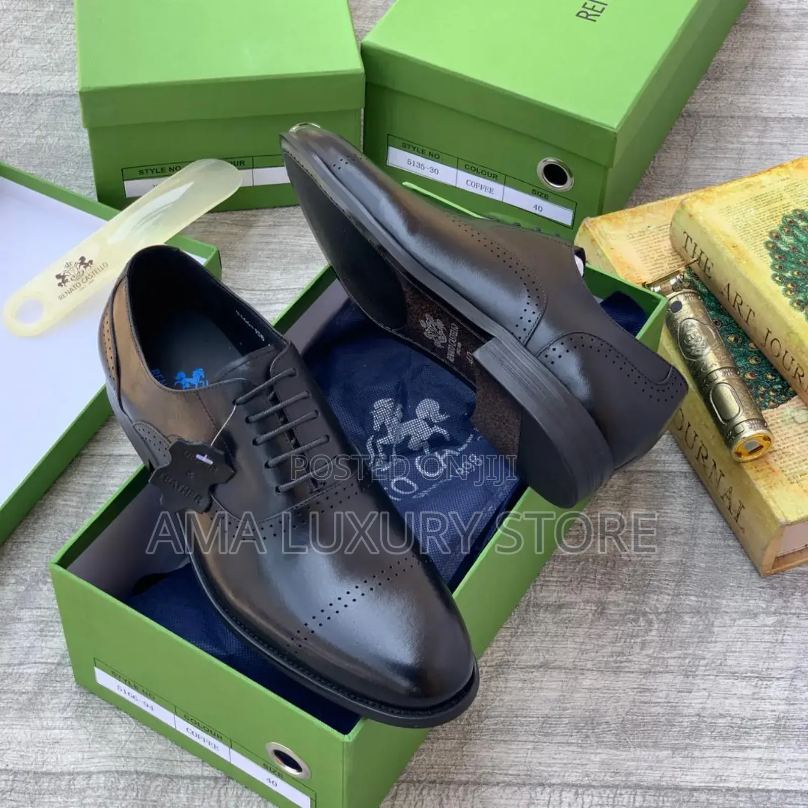 Retano Castello Genuine Leather Luxury Men's Designer Shoes