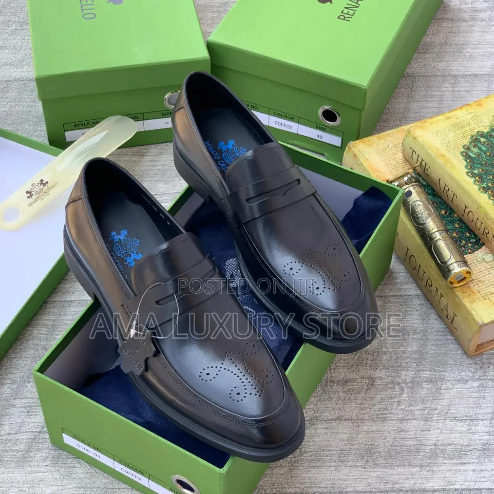 Retano Castello Genuine Leather Luxury Men's Designer Shoes