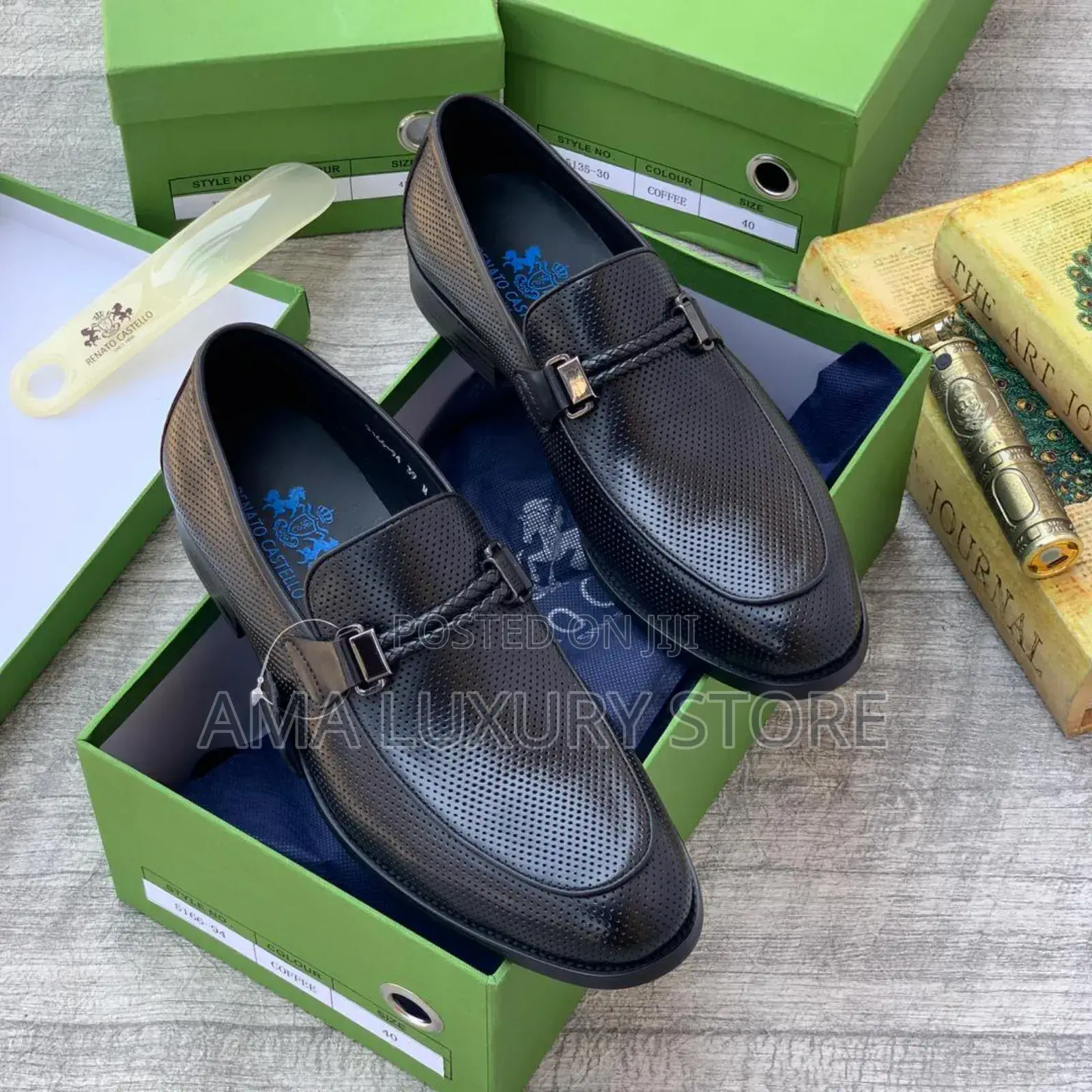Retano Castello Genuine Leather Luxury Men's Designer Shoes