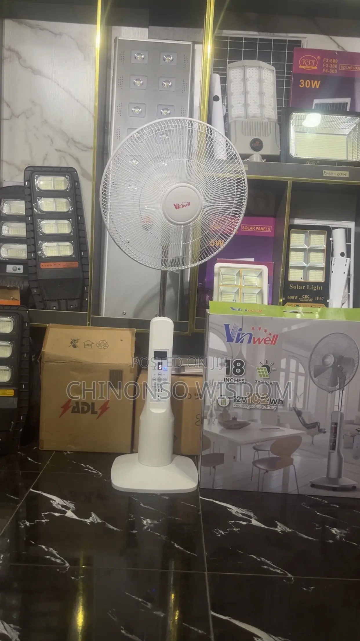 18 Inches Solar Fan