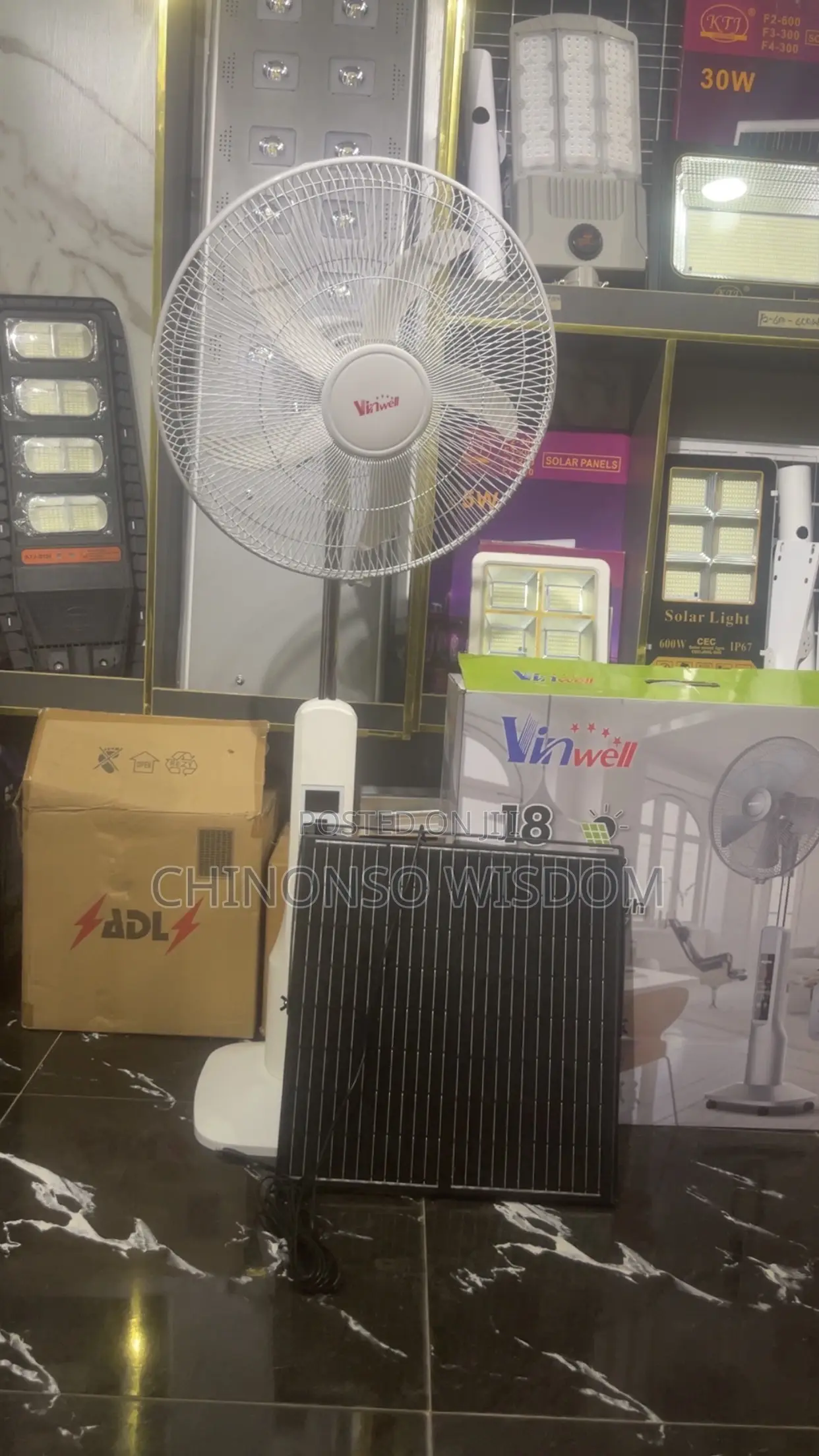 18 Inches Solar Fan
