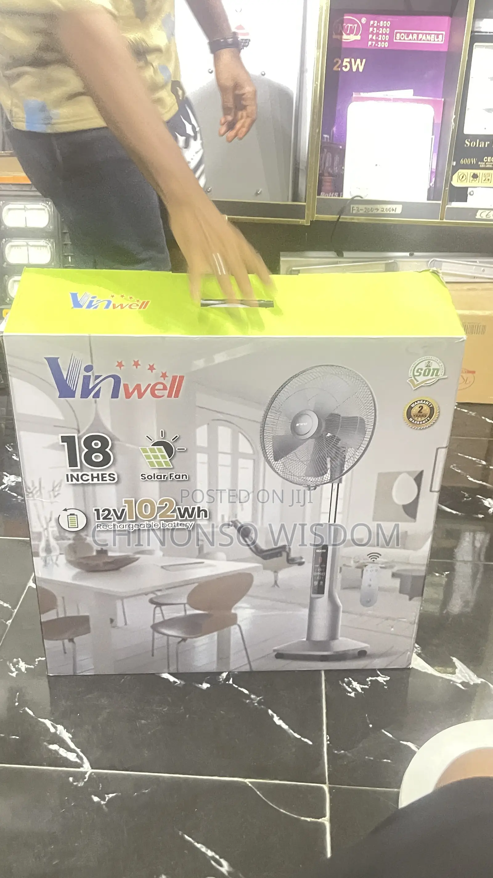 18 Inches Solar Fan