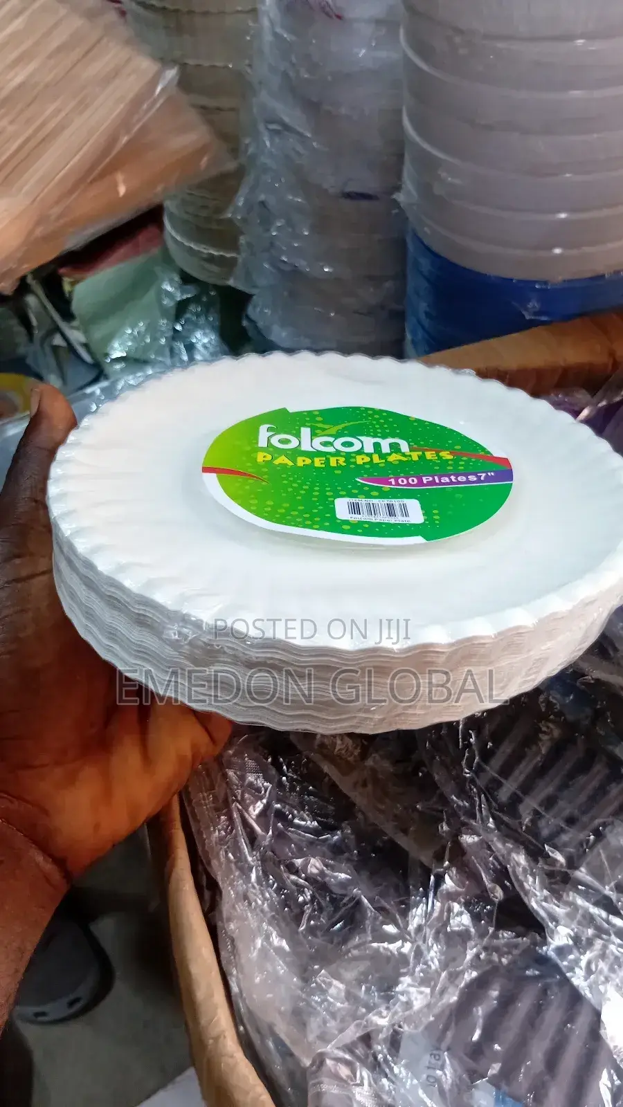 Disposable Food Paper Plates. 100pcs