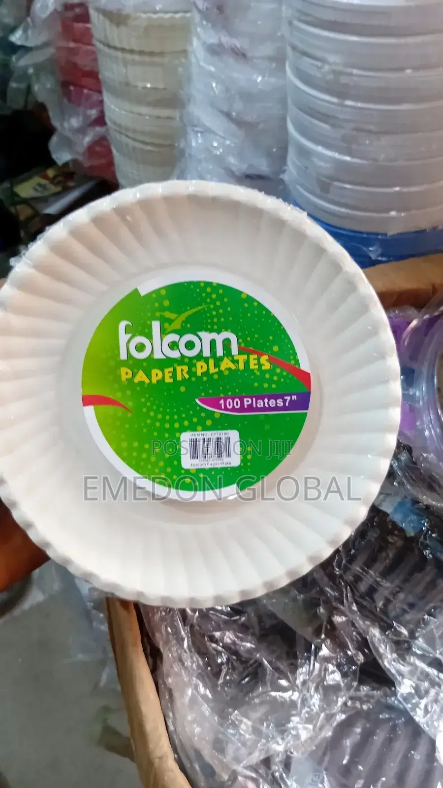 Disposable Food Paper Plates. 100pcs