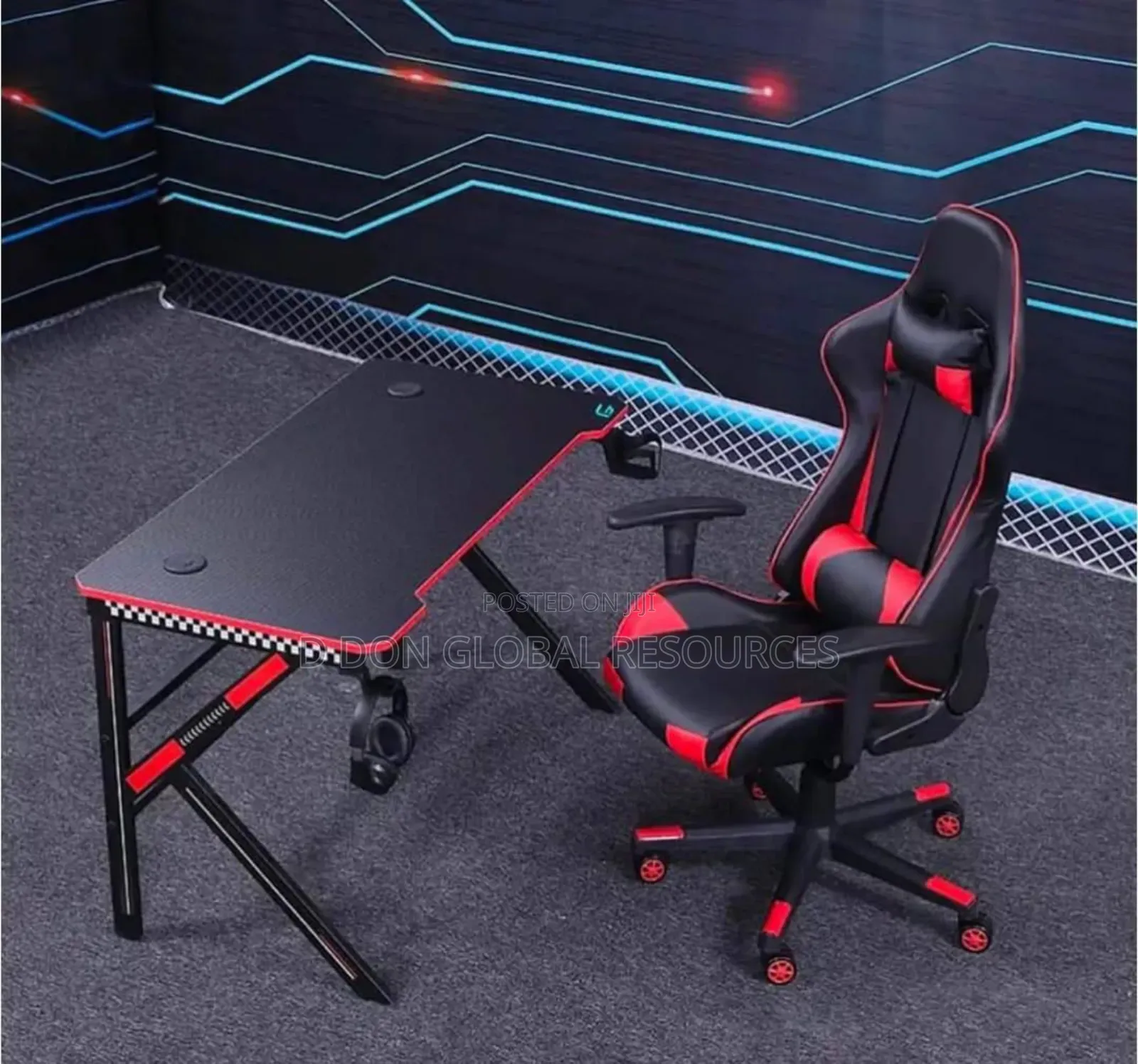 Gaming Table With Gaming Chair