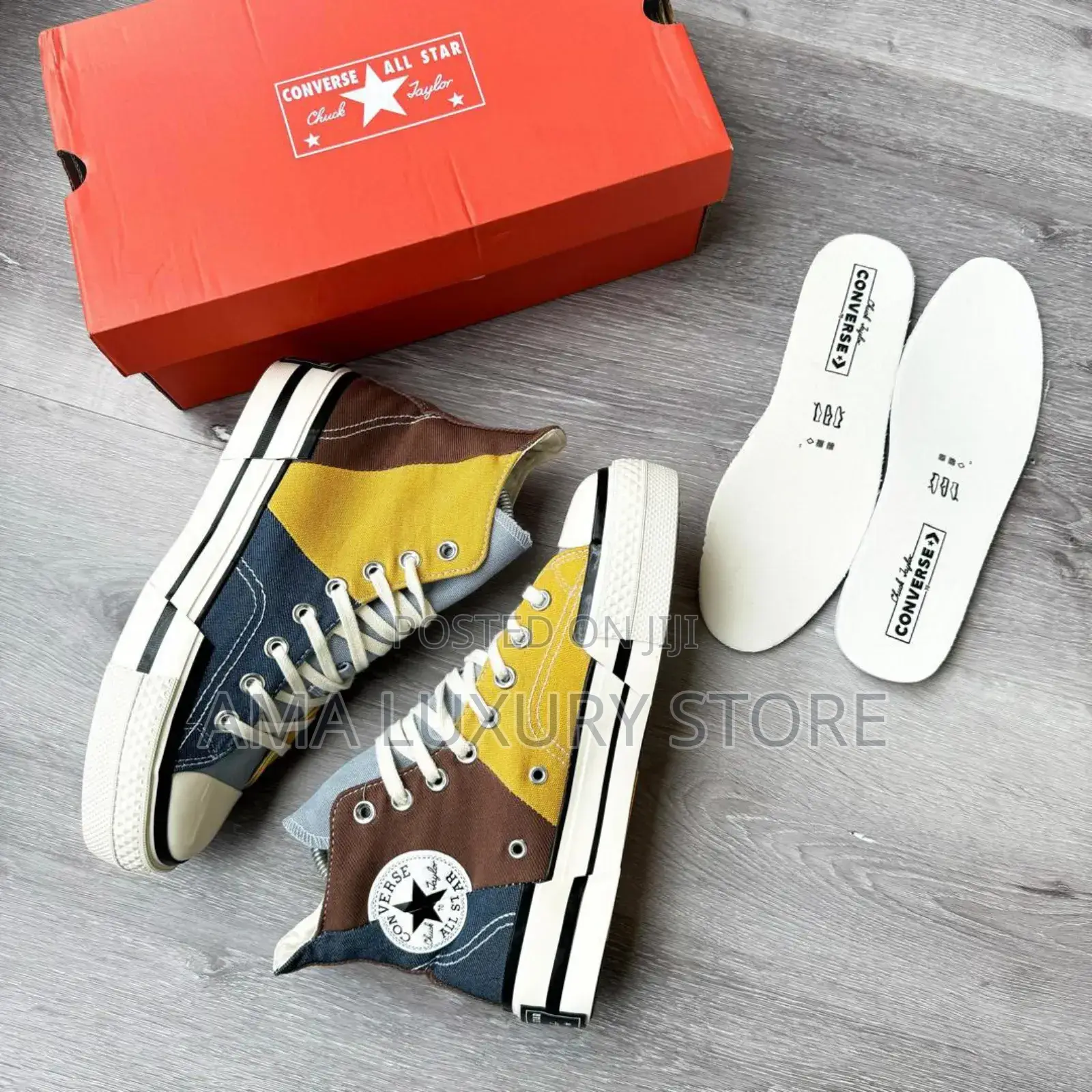 Converse Chuck Taylor 70 High Patchwork Luxury Designer Sneakers