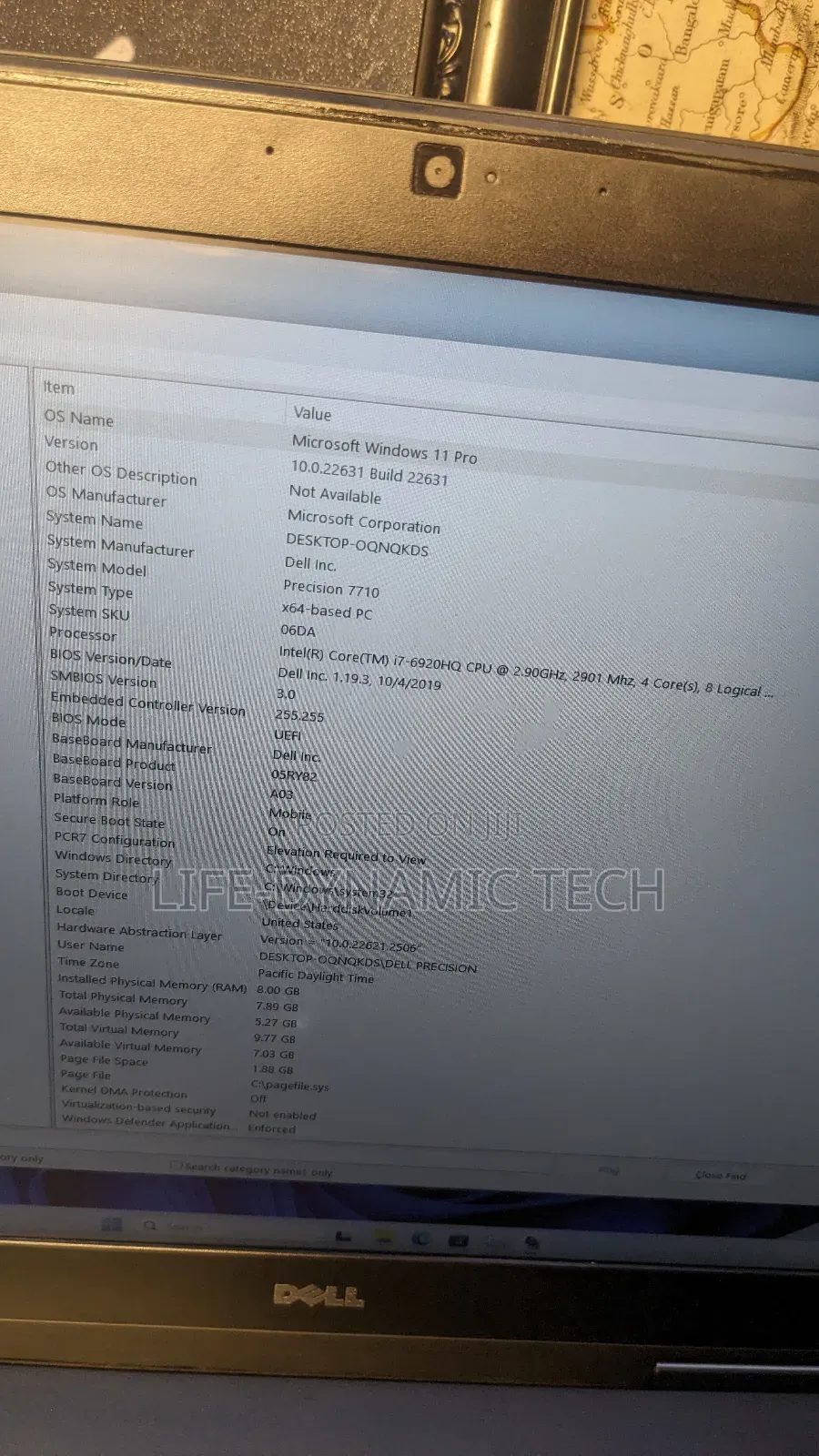 Laptop Dell Precision 7710 16GB Intel Core i7 SSD 512GB