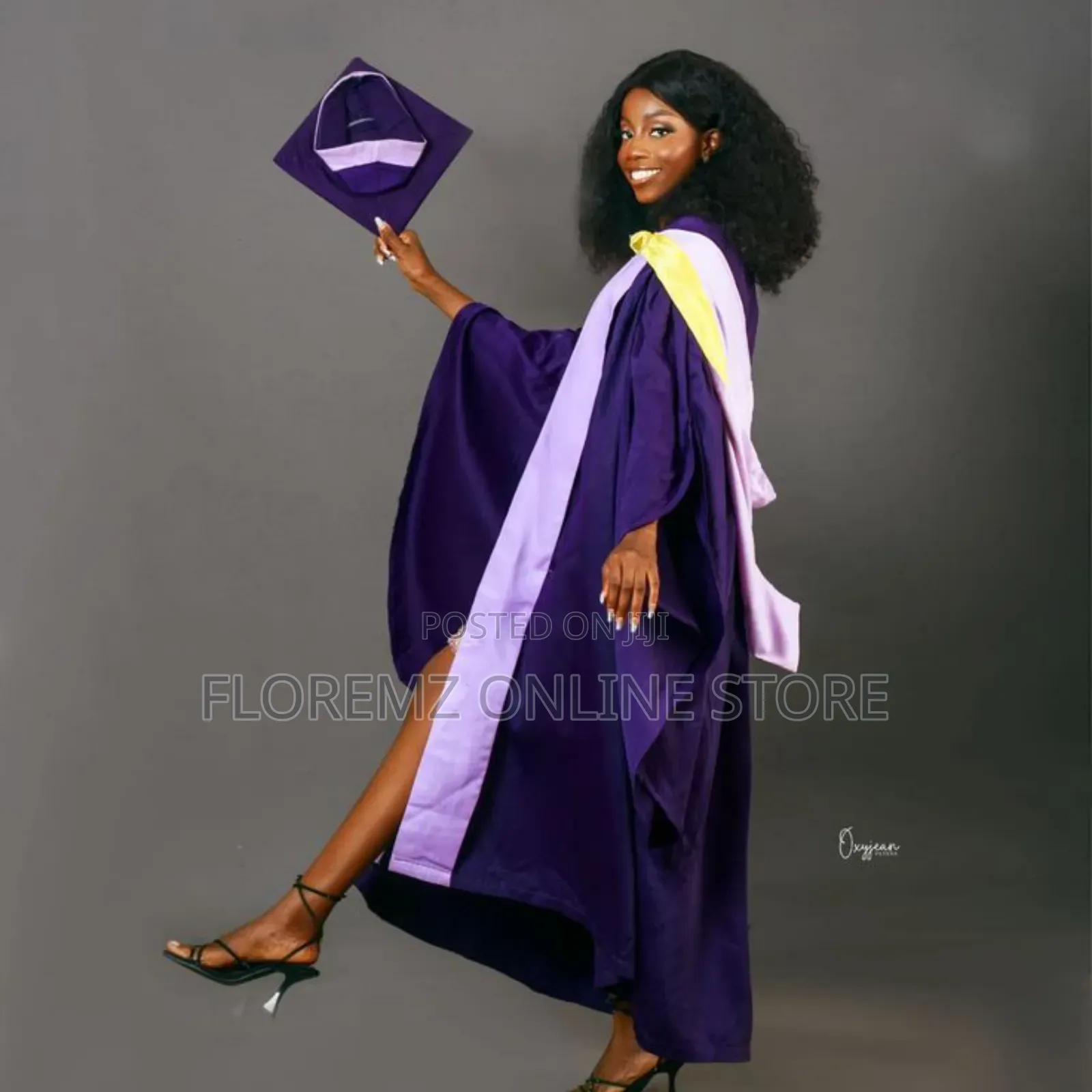 Floremz Royal Purple Academic Graduation Gown Set – Rental